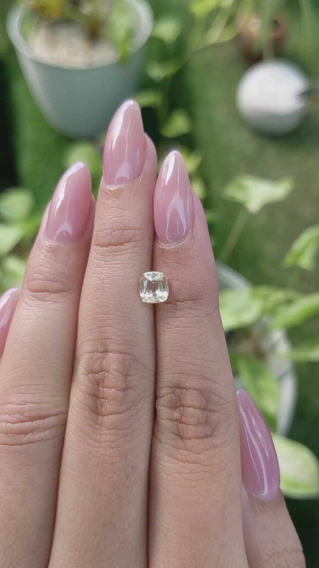 1.28 Ct. Yellow Sapphire from Ceylon (Sri Lanka) Size Video