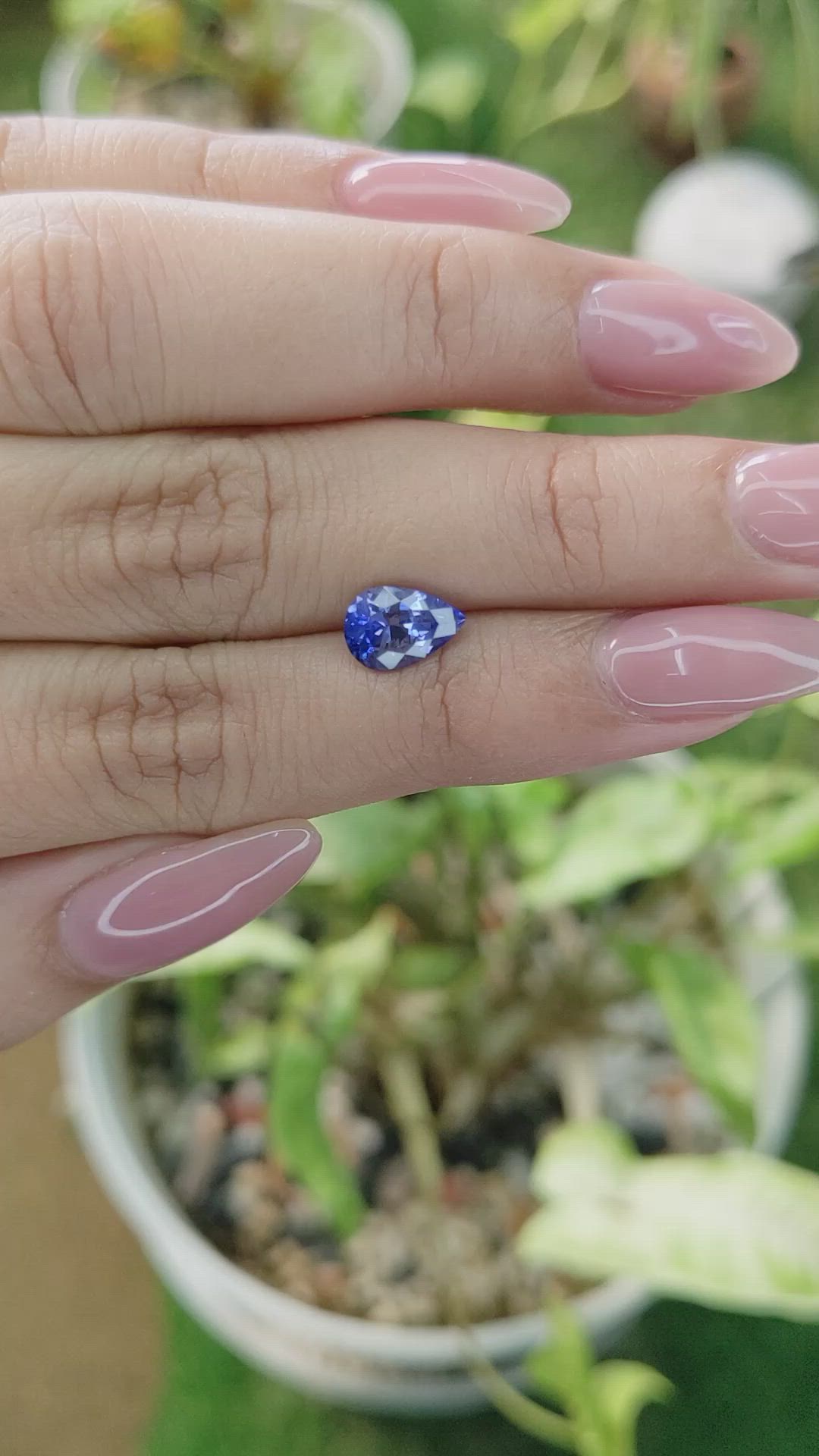 1.66 Ct. Blue Sapphire from Ceylon (Sri Lanka) Size Video