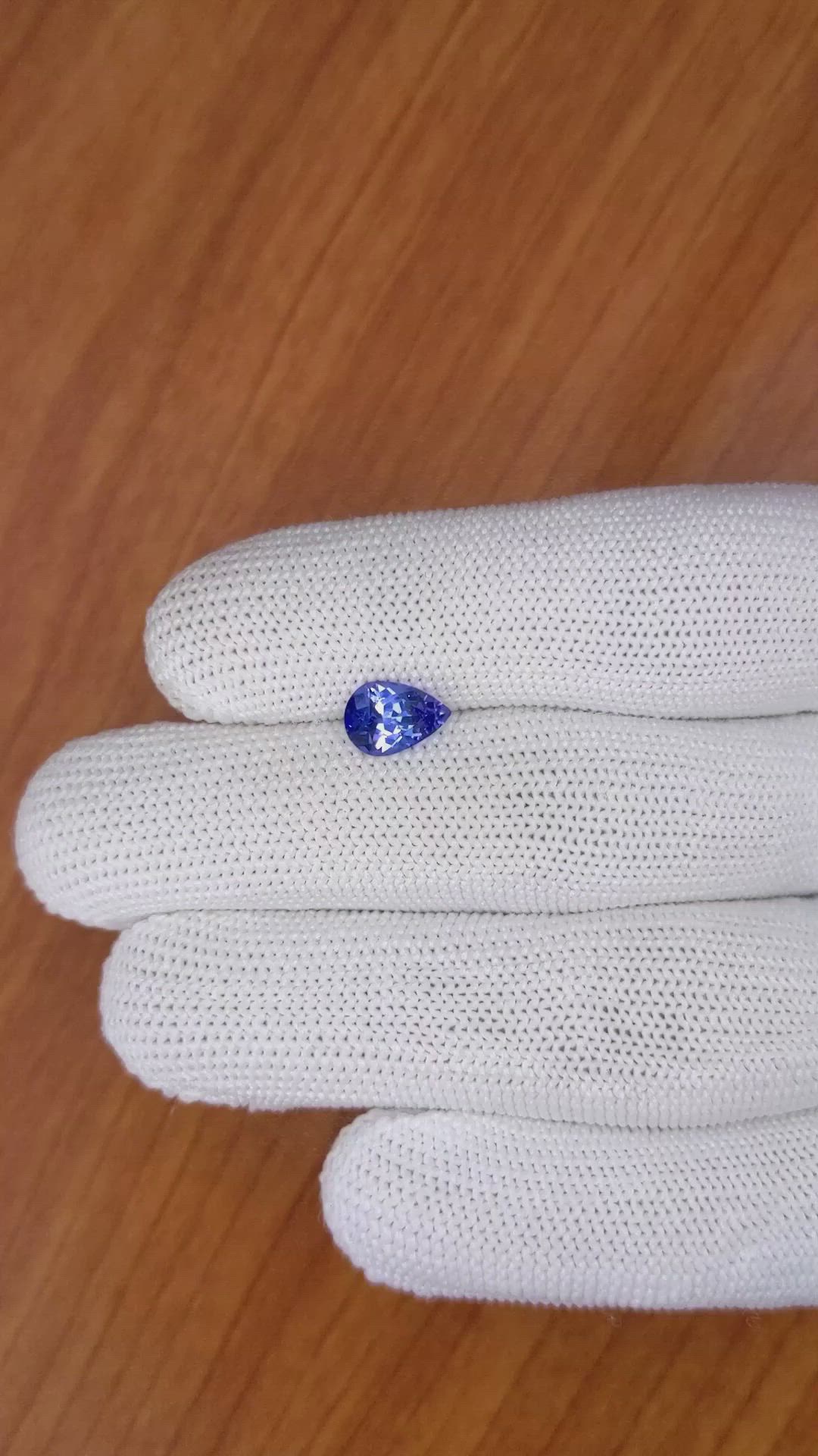 1.66 Ct. Blue Sapphire from Ceylon (Sri Lanka) Size Video