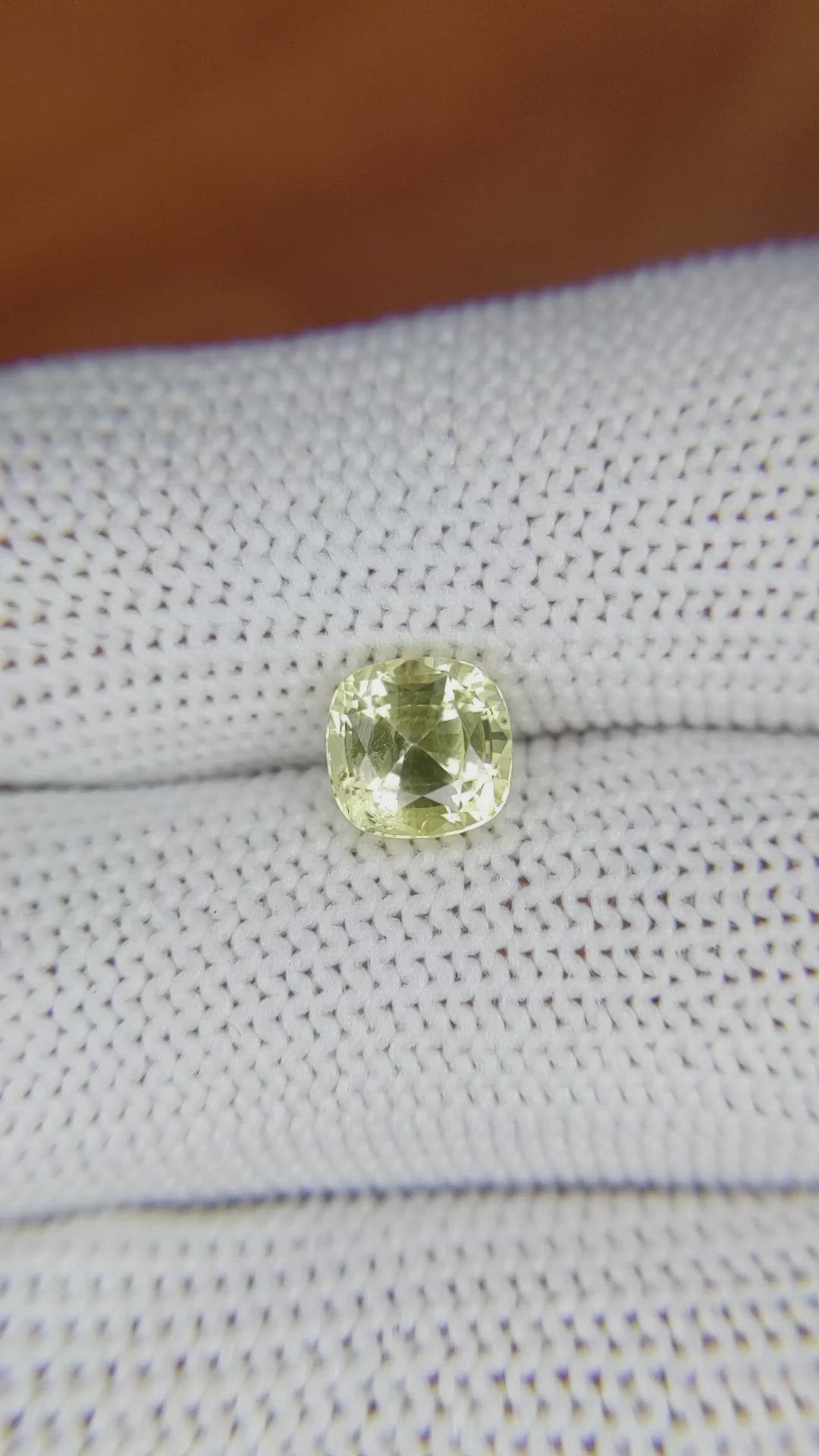 1.96 Ct. Yellow Sapphire from Ceylon (Sri Lanka) Size Video