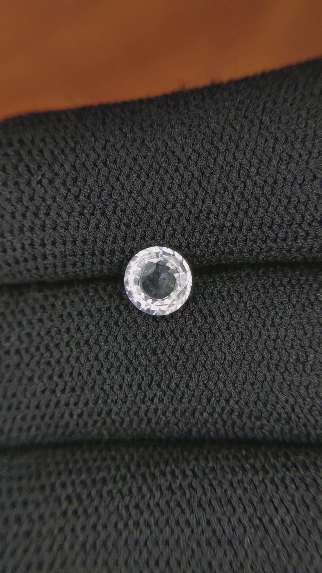 0.93 Ct. White Sapphire from Ceylon (Sri Lanka) Size Video