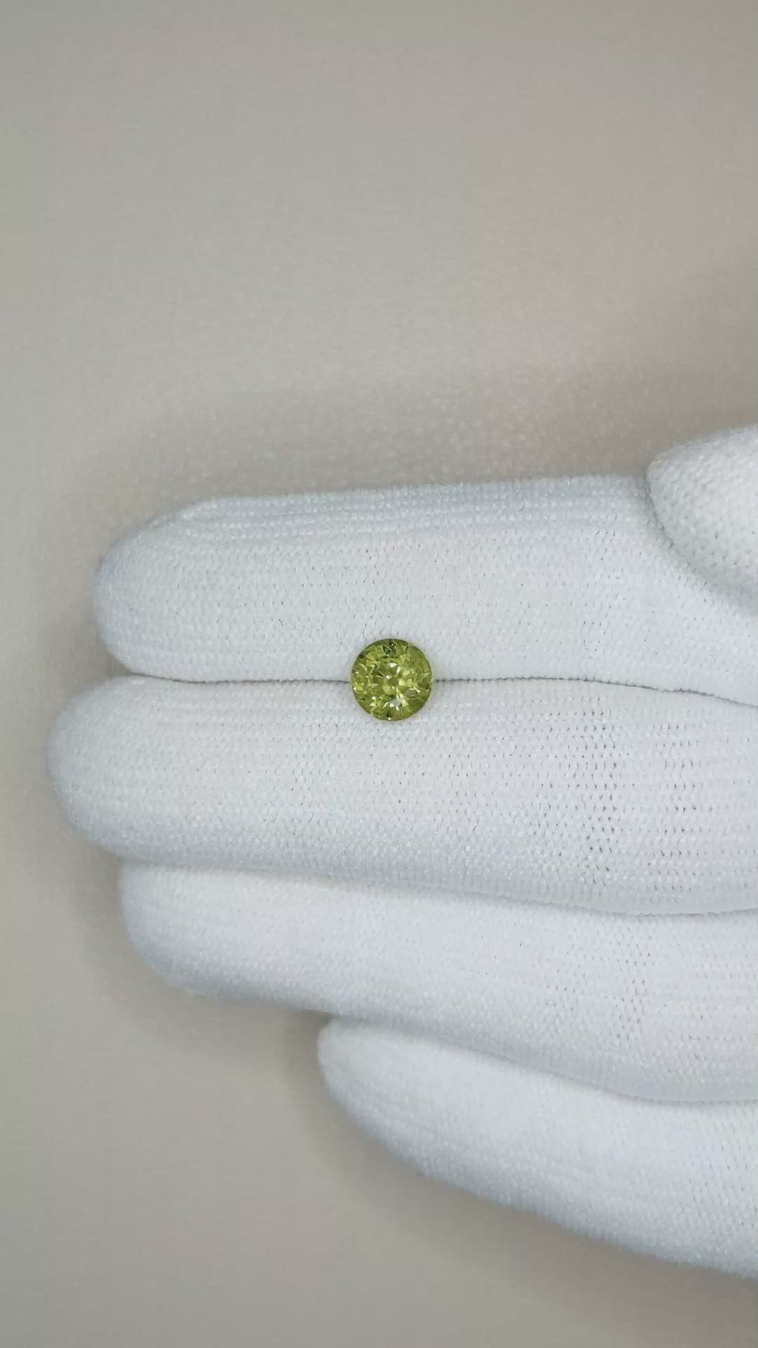 1.20 Ct. Green Sapphire from Madagascar Size Video