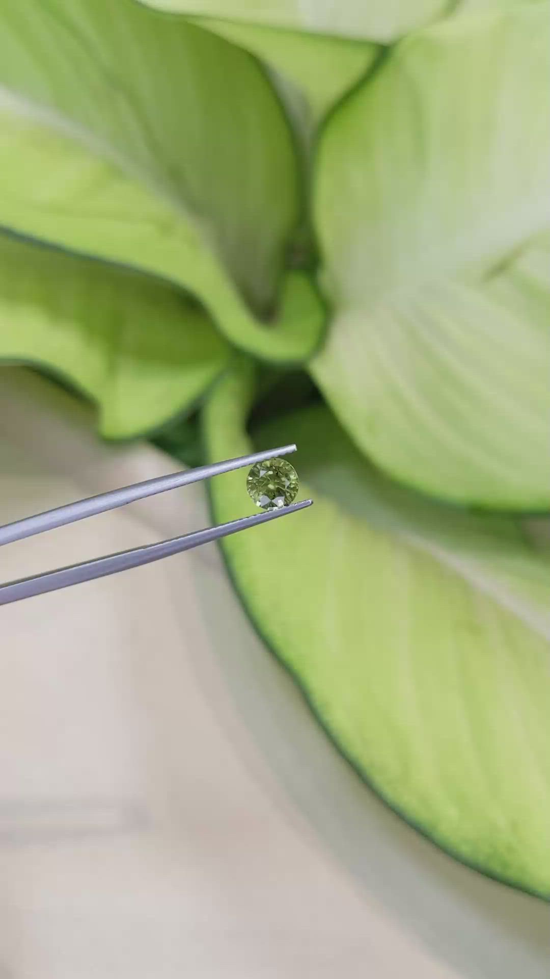 1.20 Ct. Green Sapphire from Madagascar Size Video