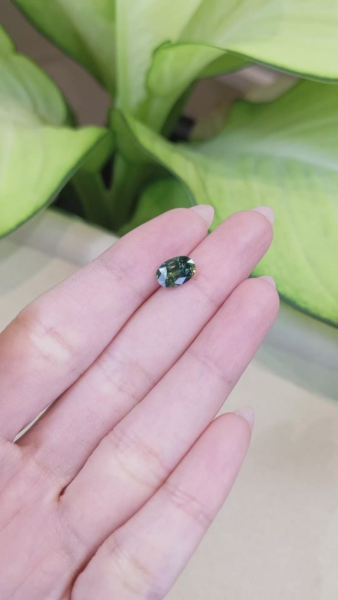 2.13 Ct. Bi Color Sapphire from Ceylon (Sri Lanka) Size Video