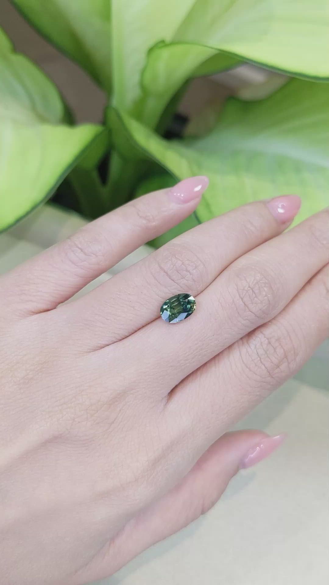 2.13 Ct. Bi Color Sapphire from Ceylon (Sri Lanka) Size Video