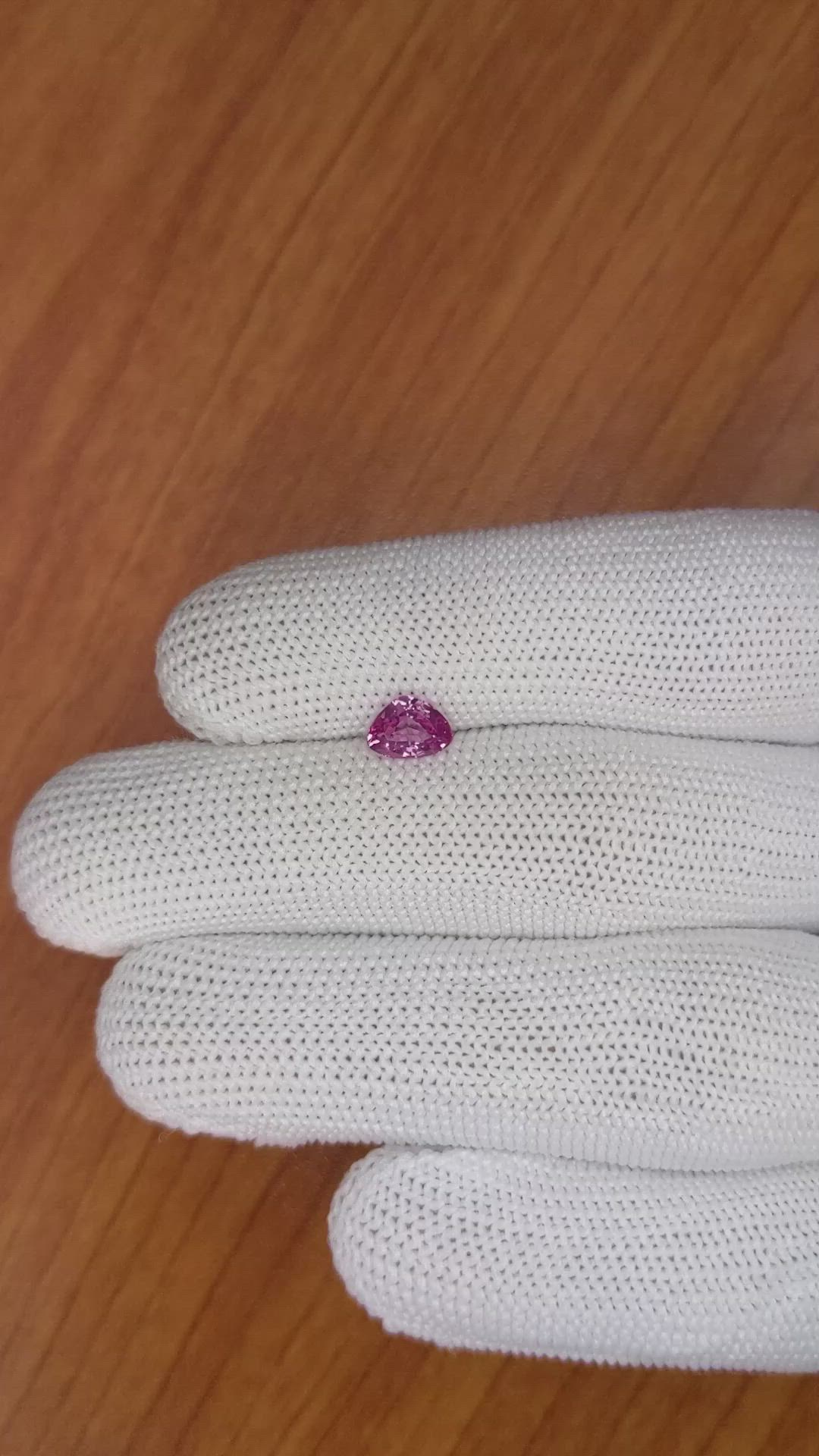 0.87 Ct. Pink Sapphire from Ceylon (Sri Lanka) Size Video
