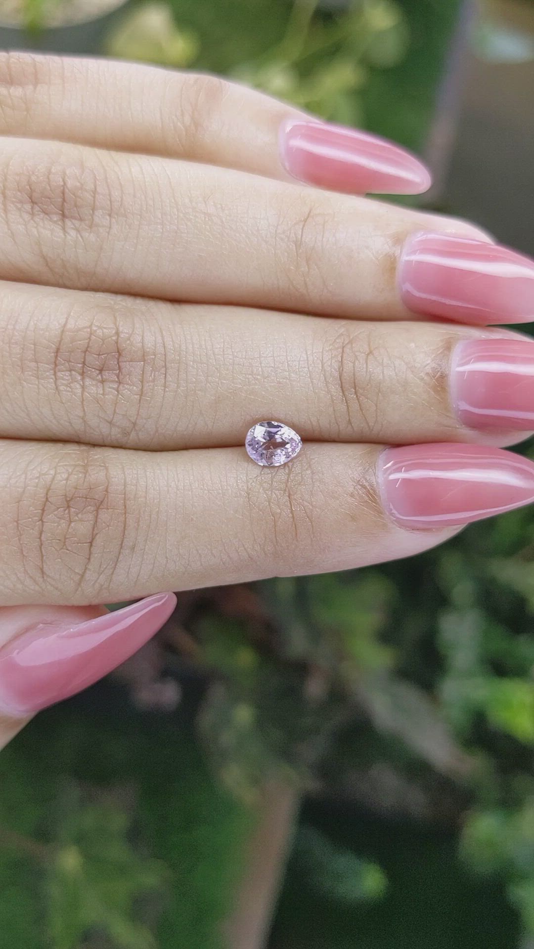 0.75 Ct. Purple Sapphire from Ceylon (Sri Lanka) Size Video