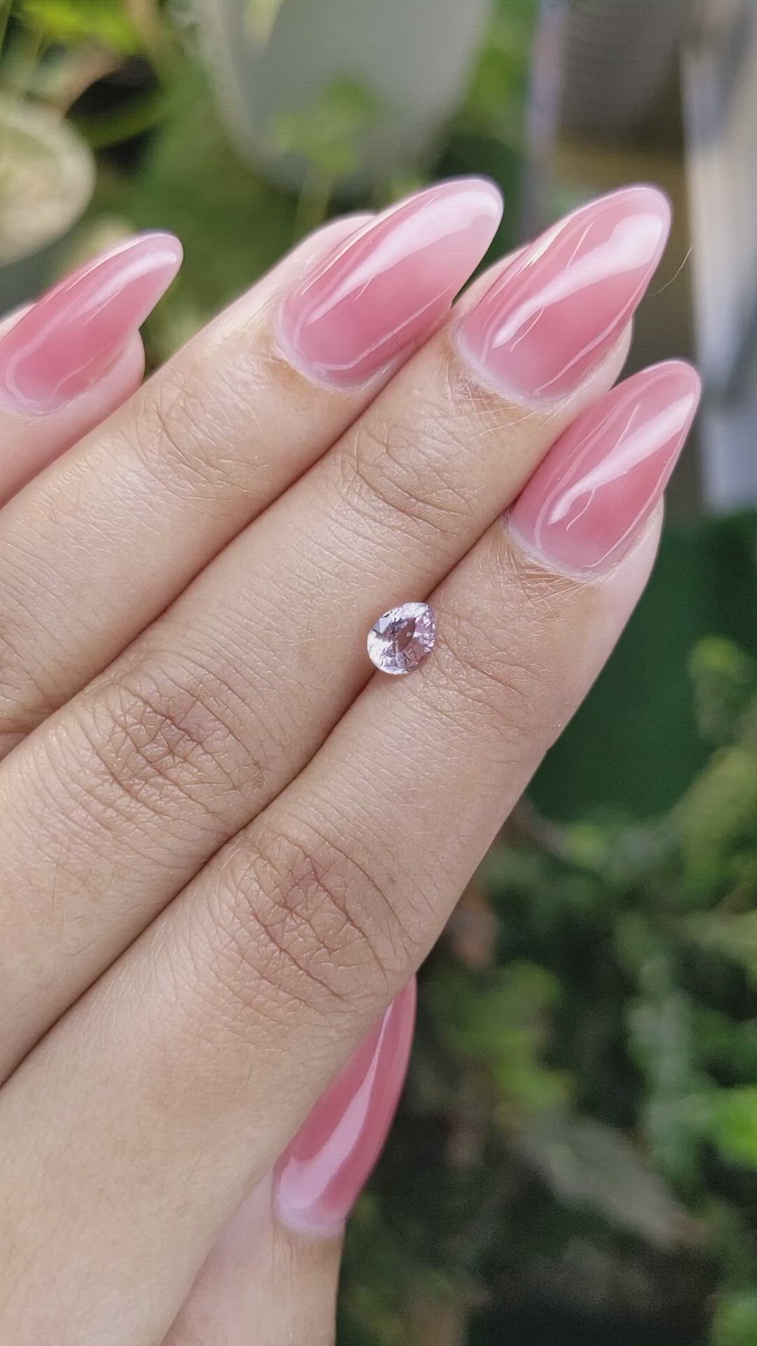 0.75 Ct. Purple Sapphire from Ceylon (Sri Lanka) Size Video