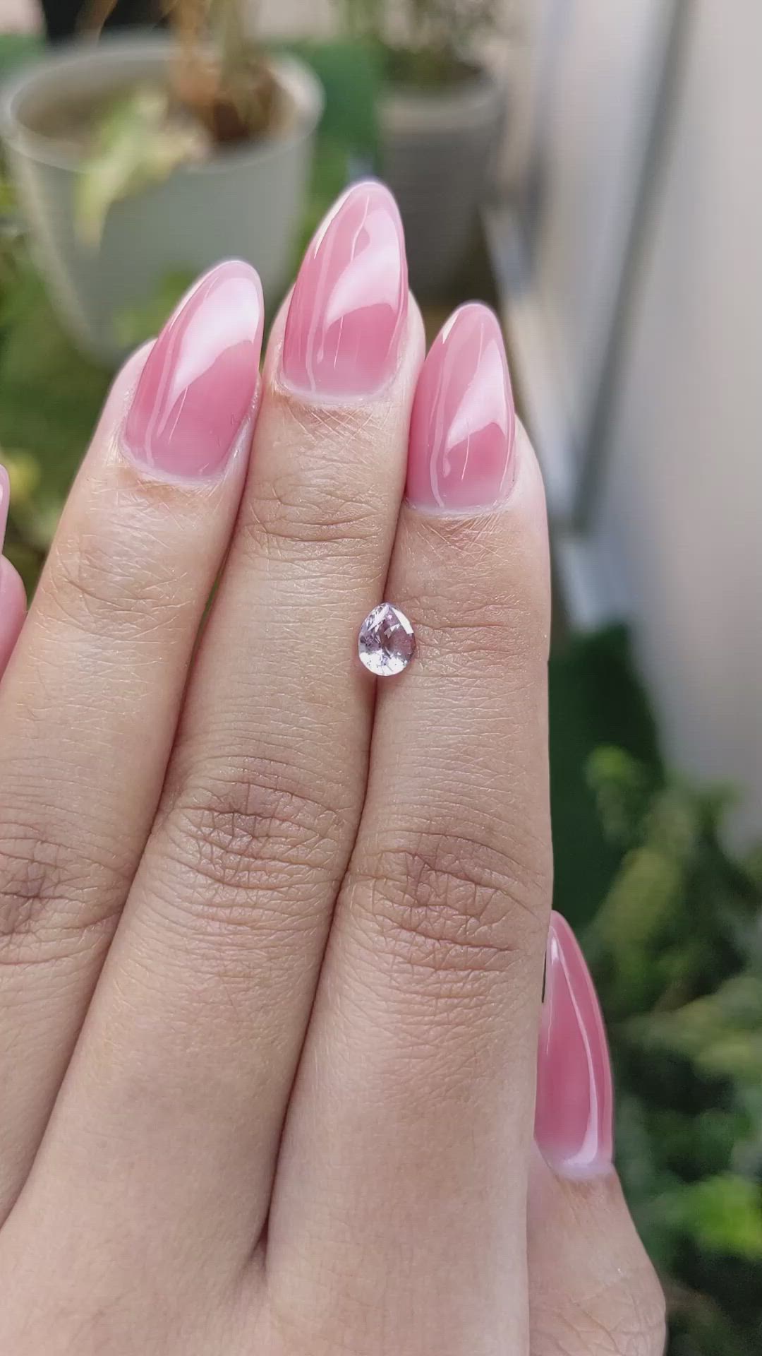 0.75 Ct. Purple Sapphire from Ceylon (Sri Lanka) Size Video