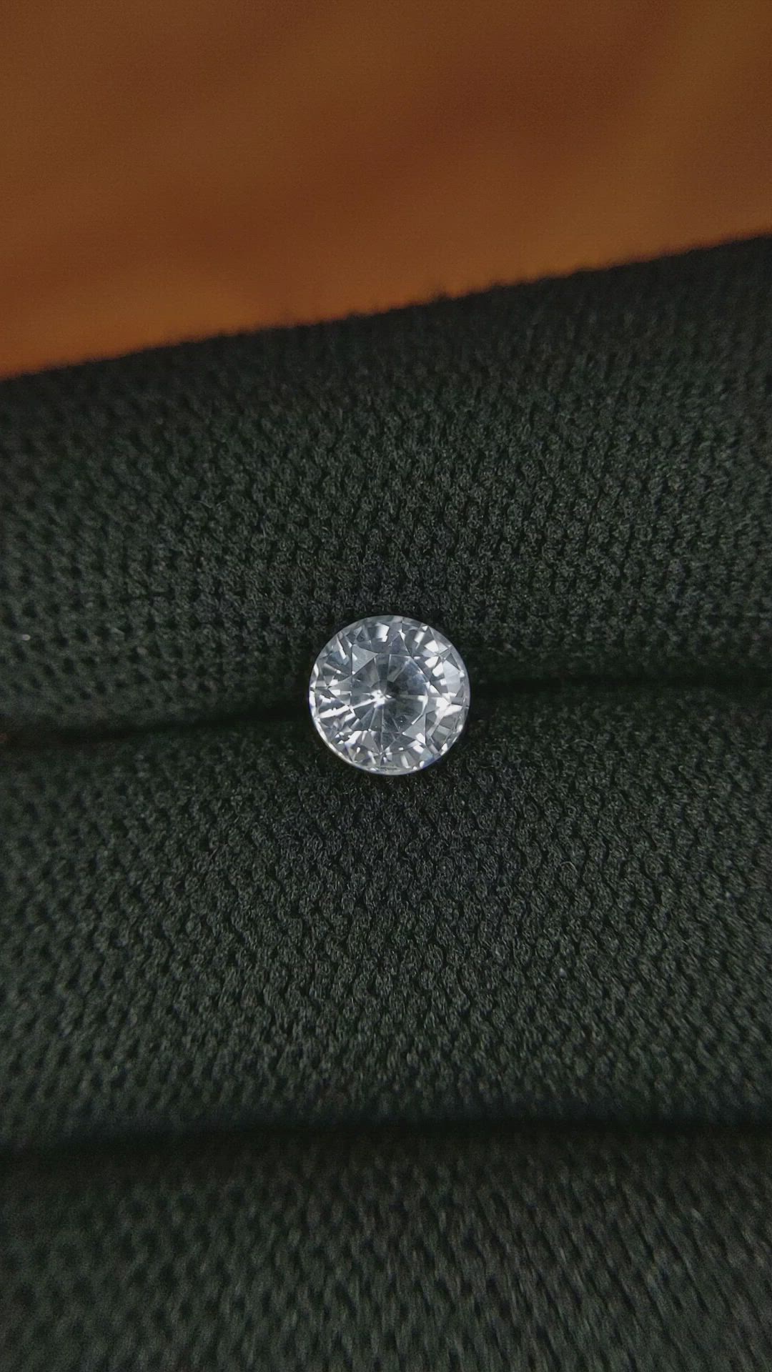 1.24 Ct. White Sapphire from Ceylon (Sri Lanka) Size Video