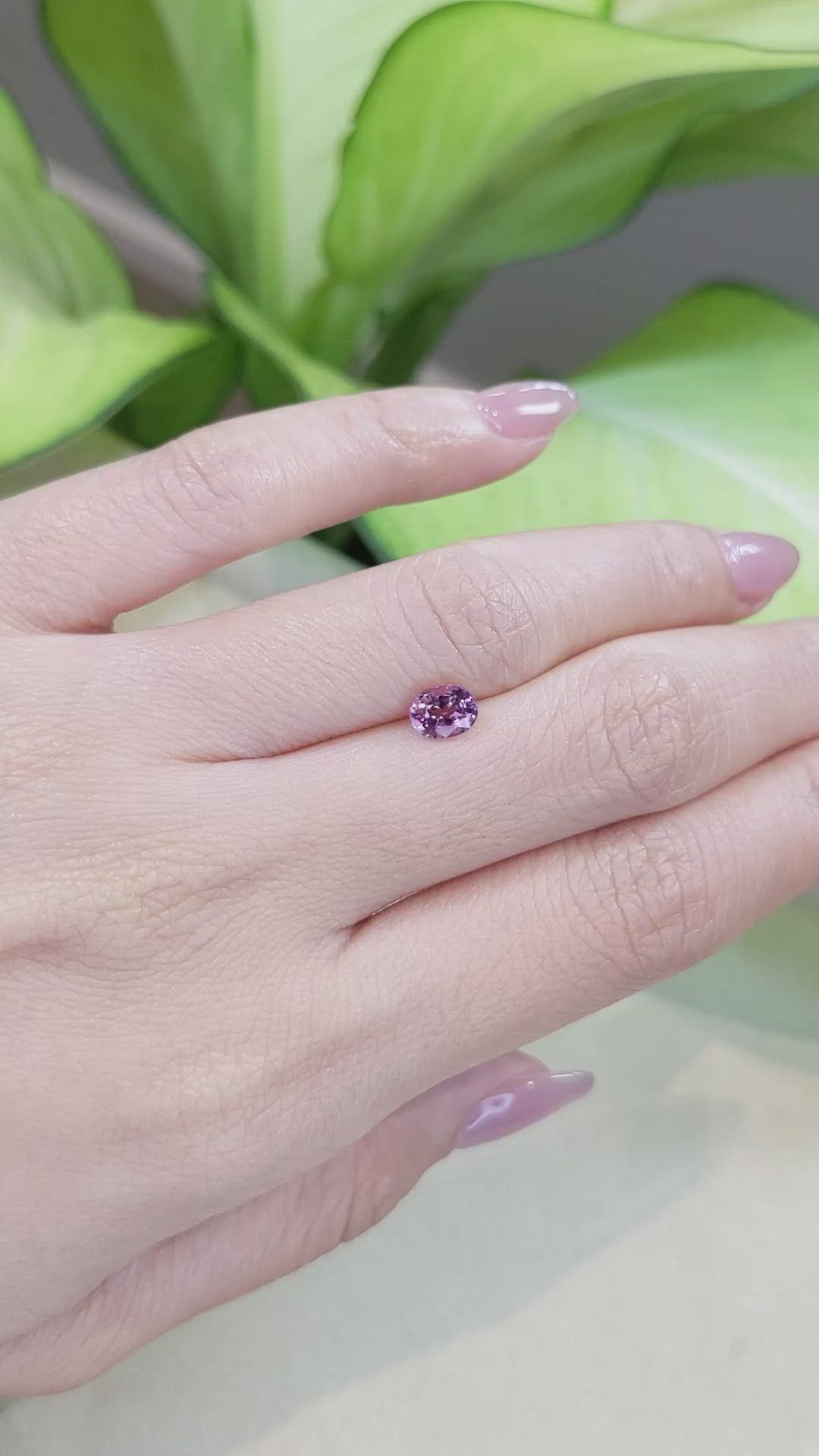 0.85 Ct. Pink Sapphire from Ceylon (Sri Lanka) Size Video