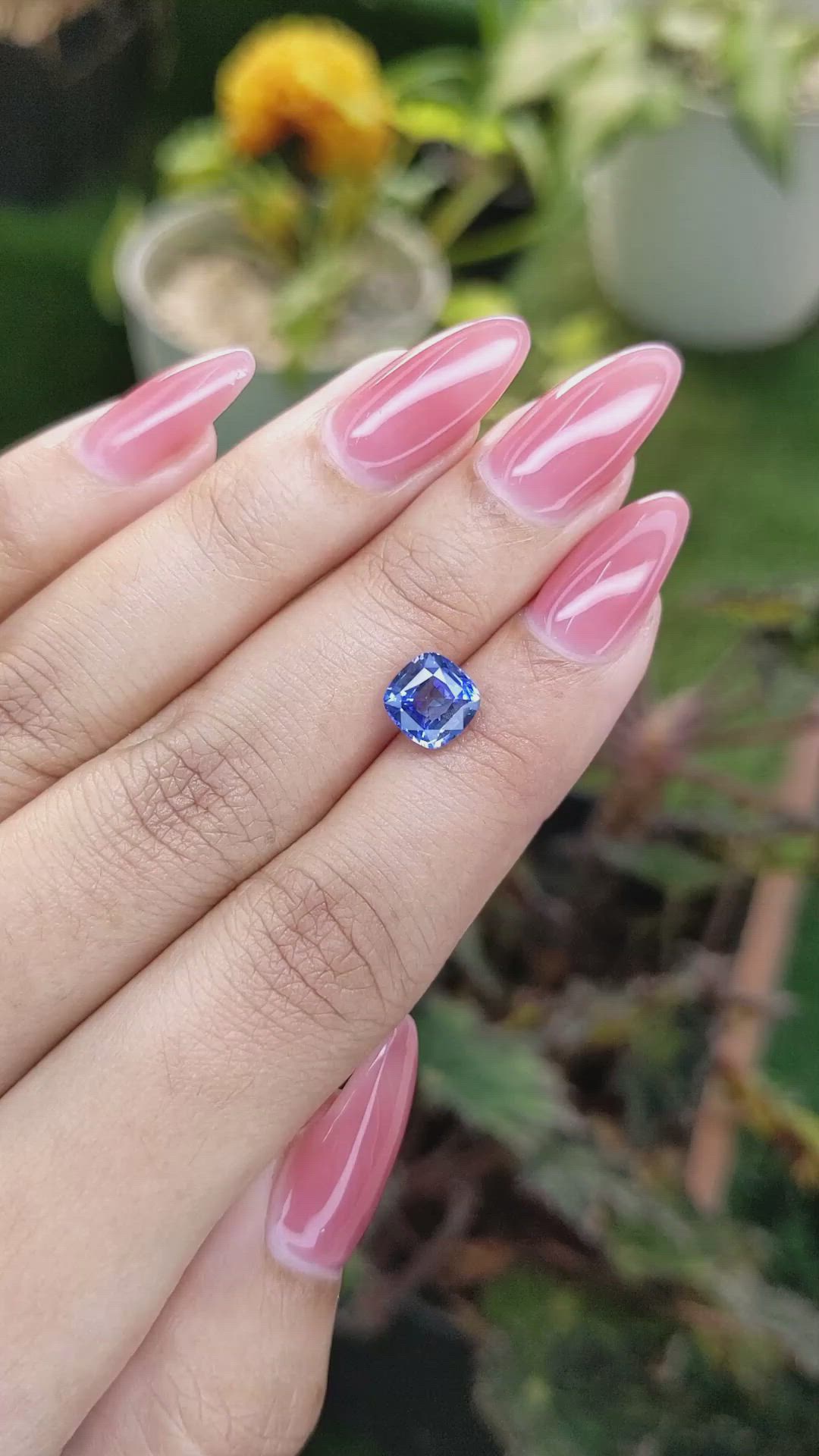 2.30 Ct. Blue Sapphire from Ceylon (Sri Lanka) Size Video