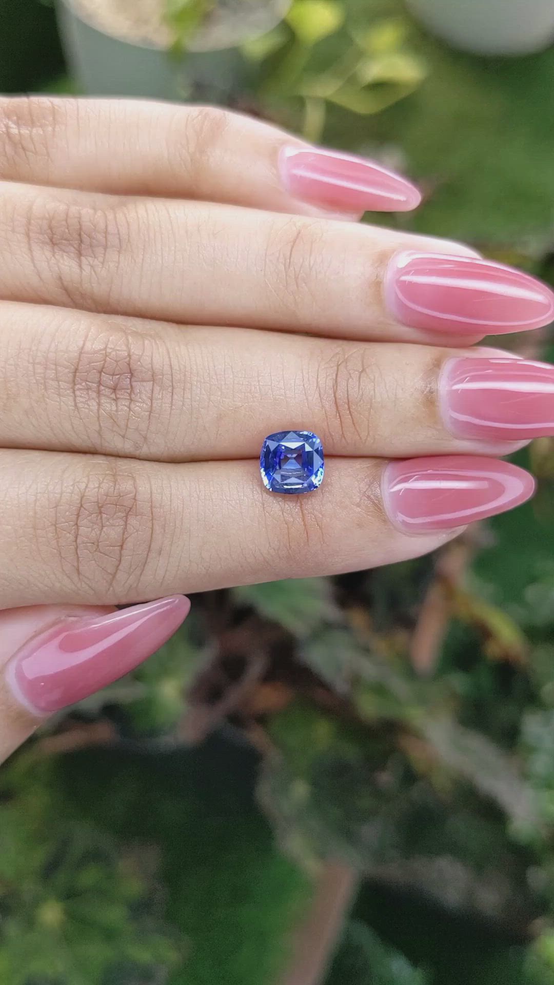 2.30 Ct. Blue Sapphire from Ceylon (Sri Lanka) Size Video
