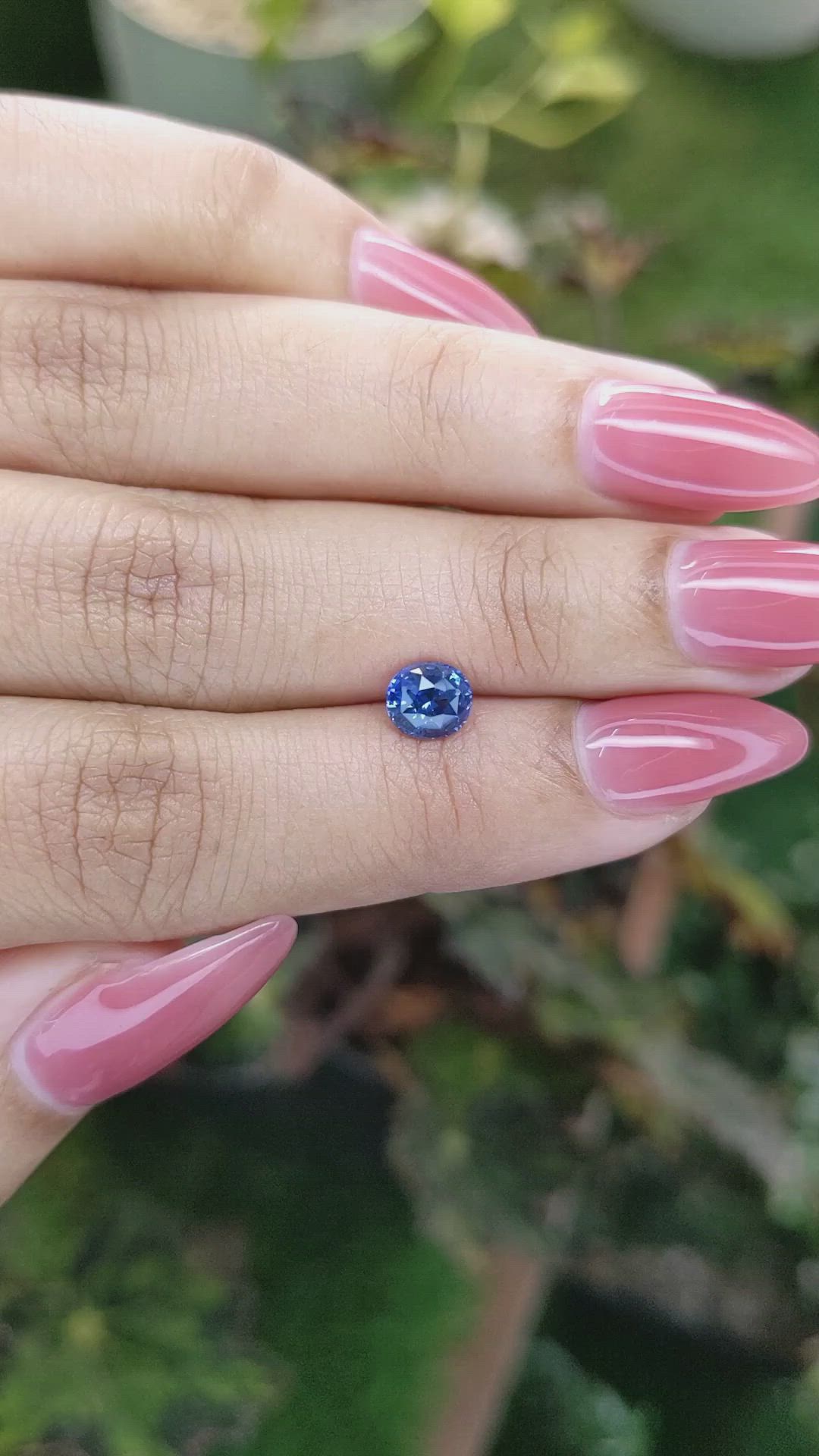 1.06 Ct. Blue Sapphire from Ceylon (Sri Lanka) Size Video