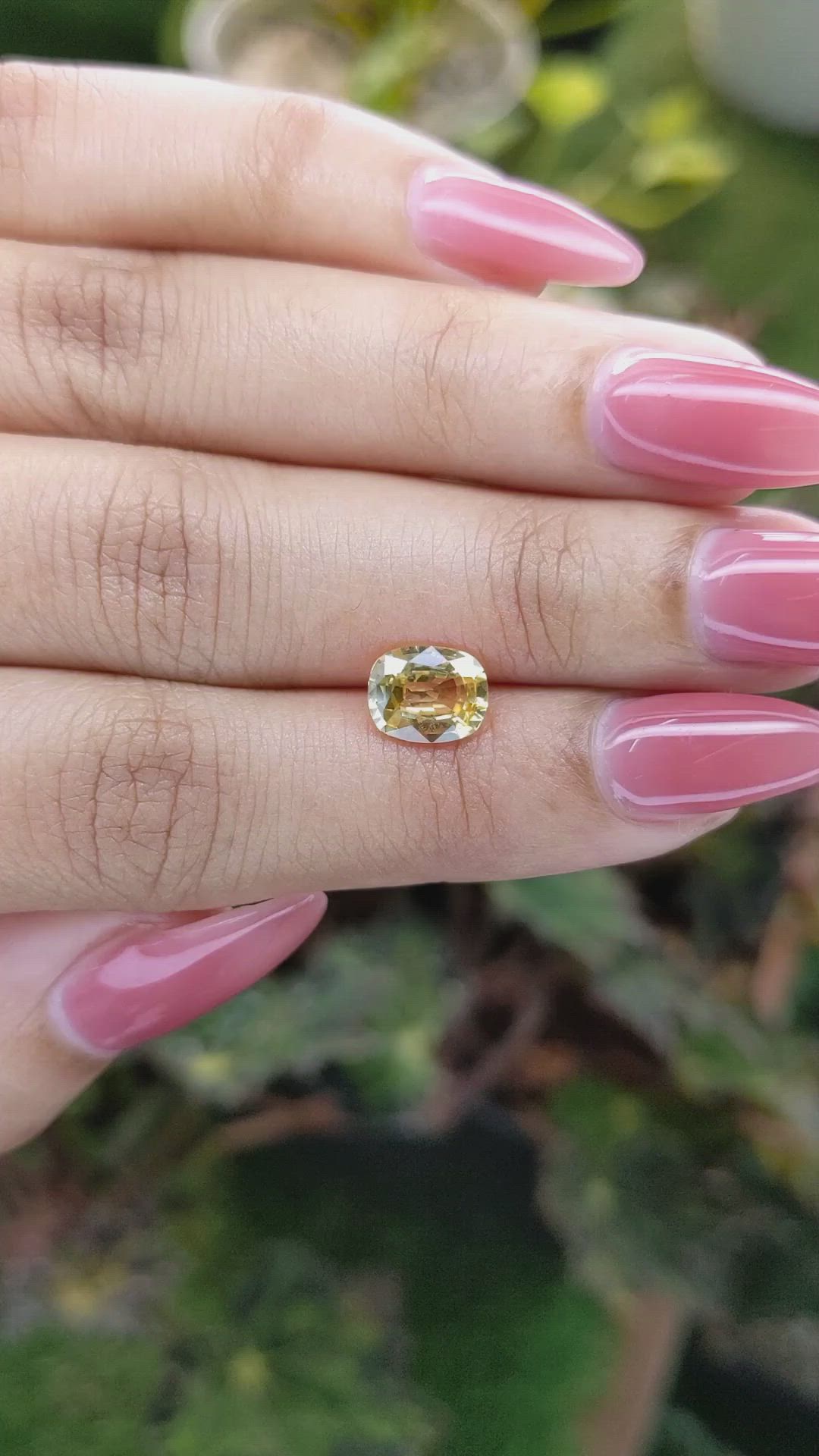 1.68 Ct. Yellow Sapphire from Ceylon (Sri Lanka) Size Video