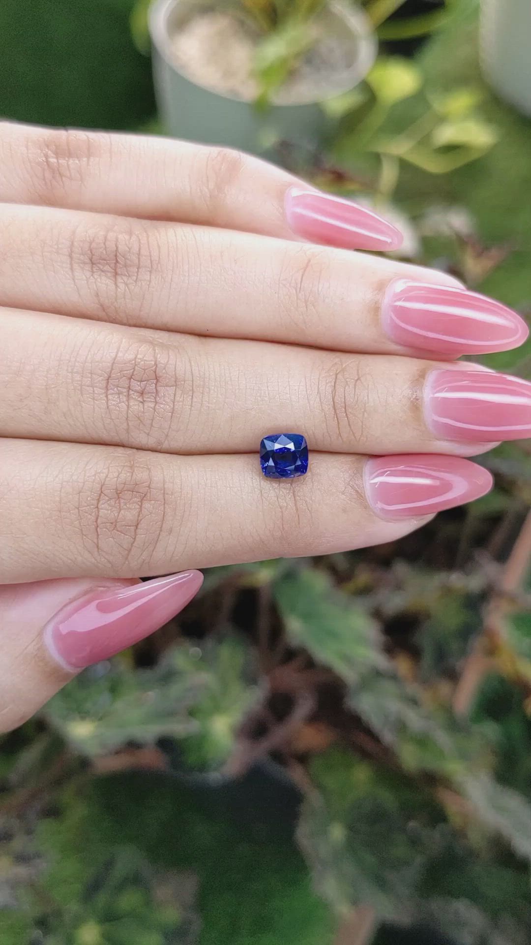 1.86 Ct. Blue Sapphire from Ceylon (Sri Lanka) Size Video