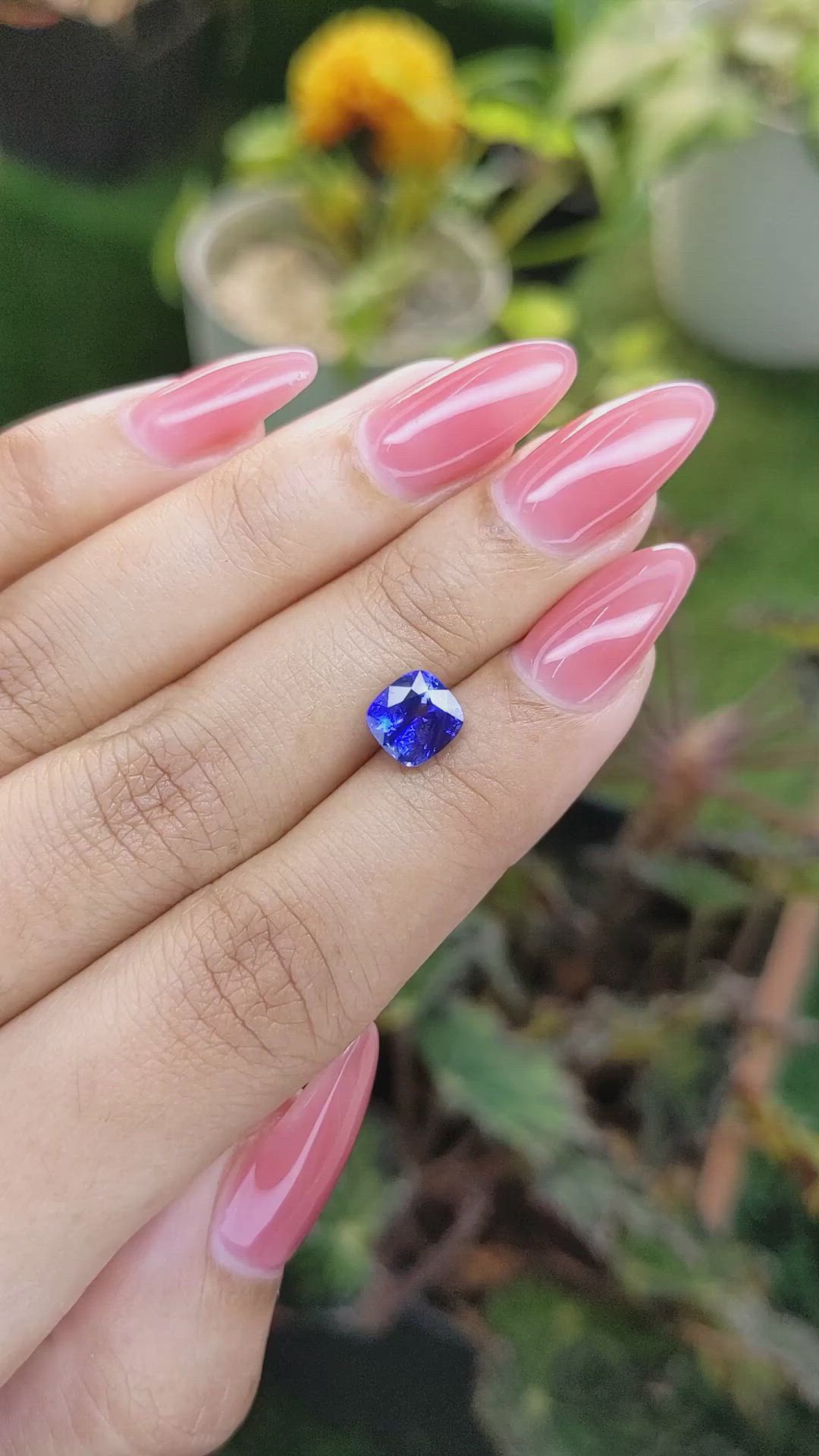 1.97 Ct. Blue Sapphire from Ceylon (Sri Lanka) Size Video