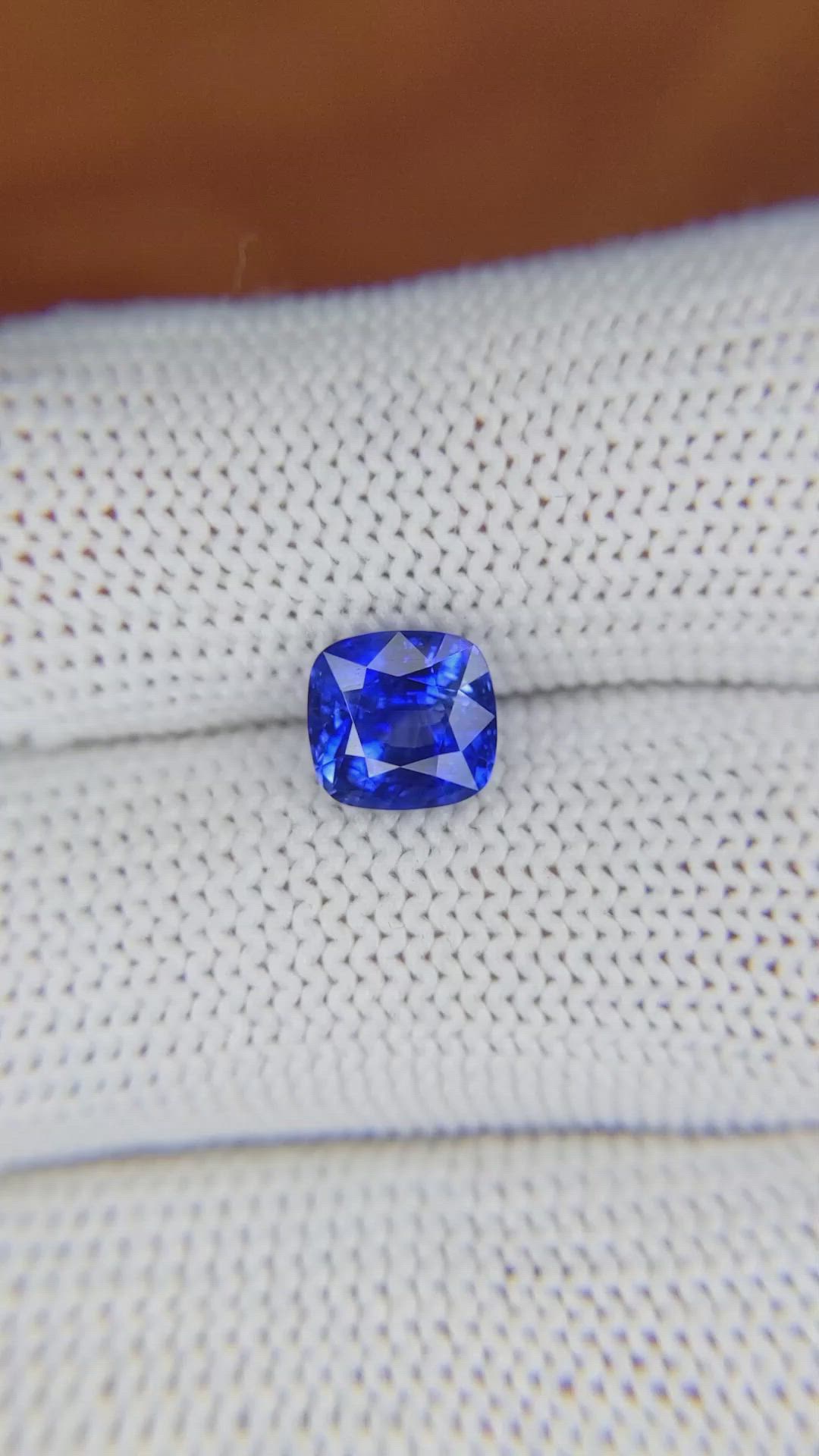 1.97 Ct. Blue Sapphire from Ceylon (Sri Lanka) Size Video