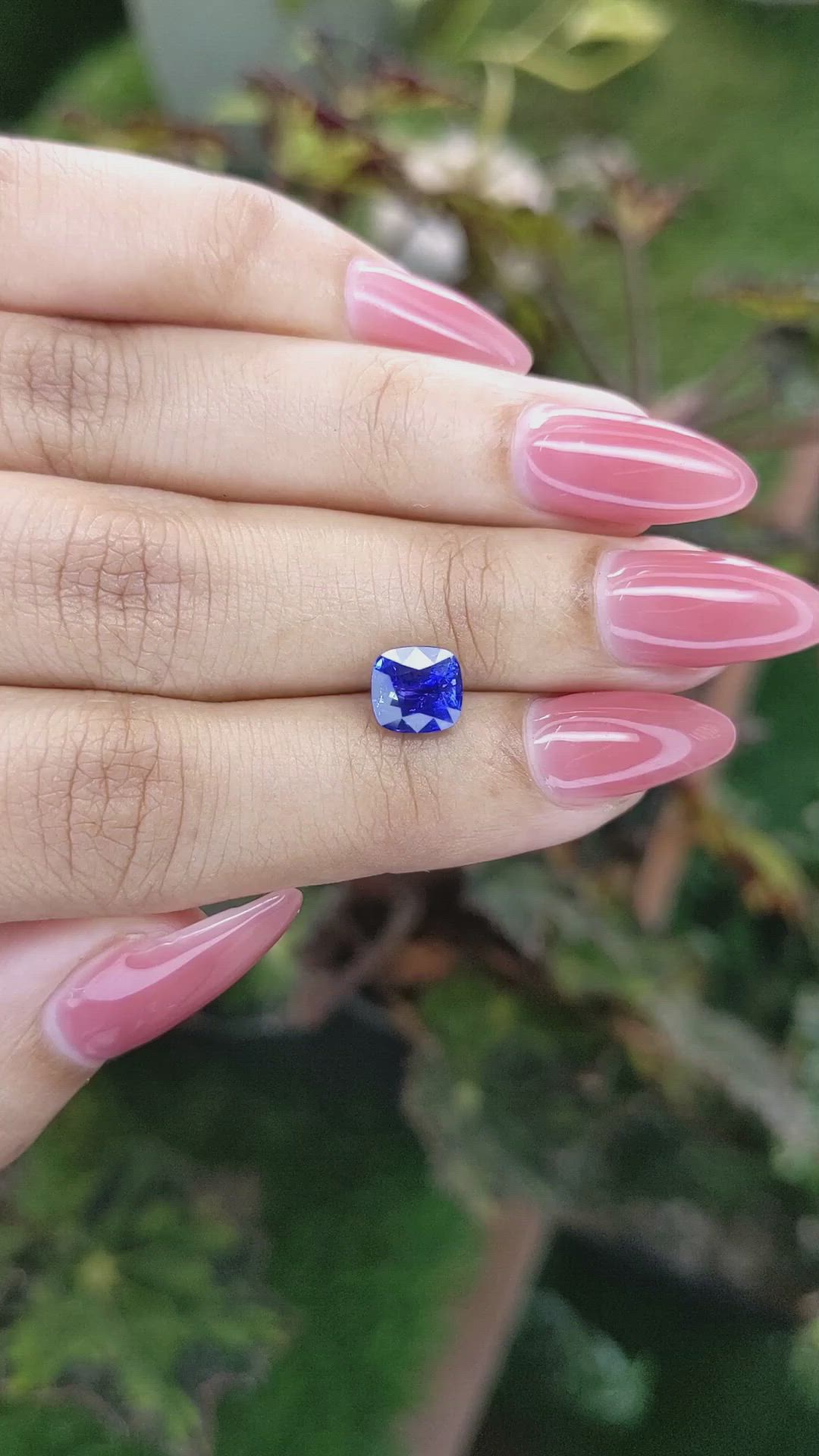 1.97 Ct. Blue Sapphire from Ceylon (Sri Lanka) Size Video