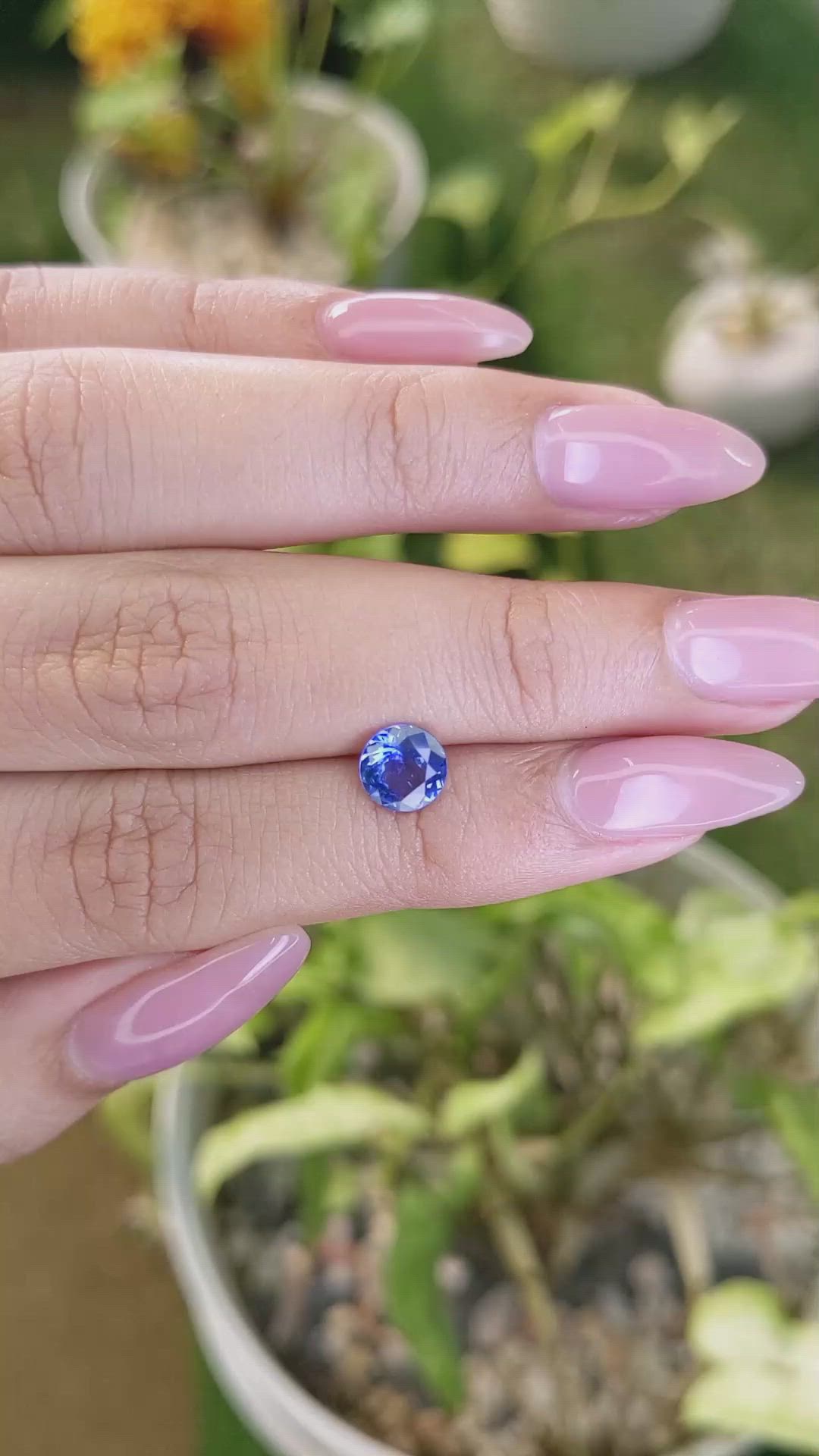 1.15 Ct. Blue Sapphire from Ceylon (Sri Lanka) Size Video