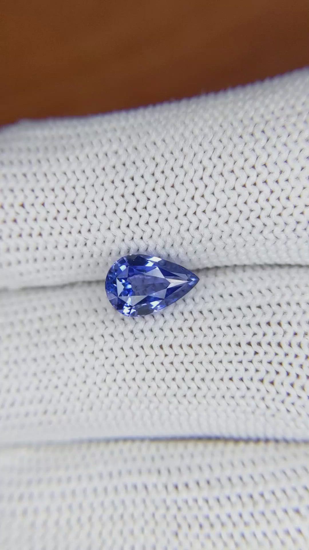 1.75 Ct. Blue Sapphire from Ceylon (Sri Lanka) Size Video