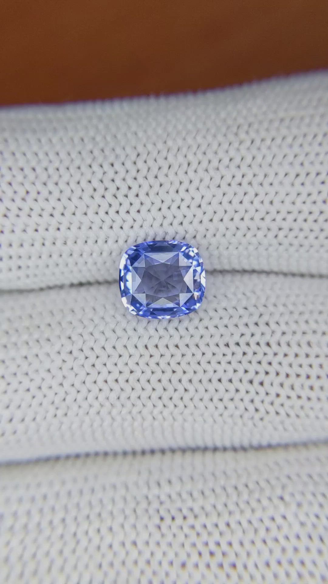 2.07 Ct. Blue Sapphire from Ceylon (Sri Lanka) Size Video