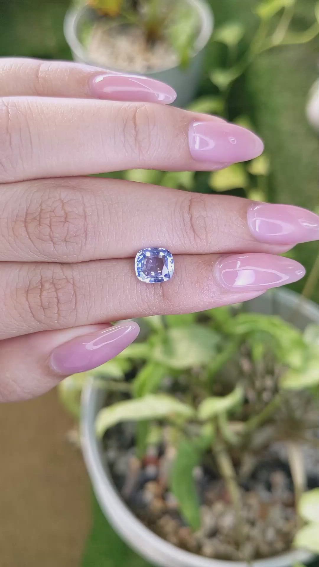 2.07 Ct. Blue Sapphire from Ceylon (Sri Lanka) Size Video