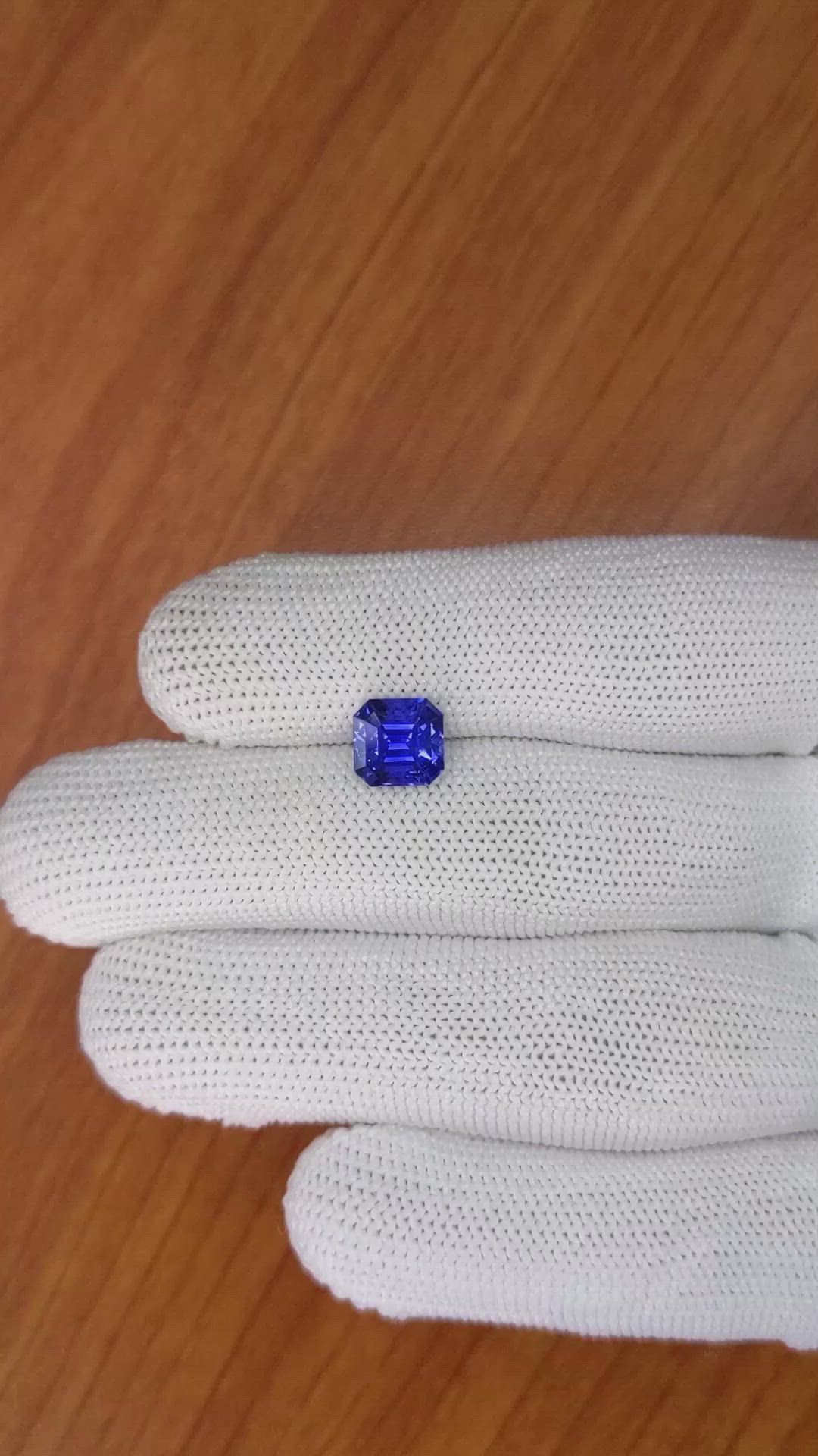 3.06 Ct. Blue Sapphire from Ceylon (Sri Lanka) Size Video
