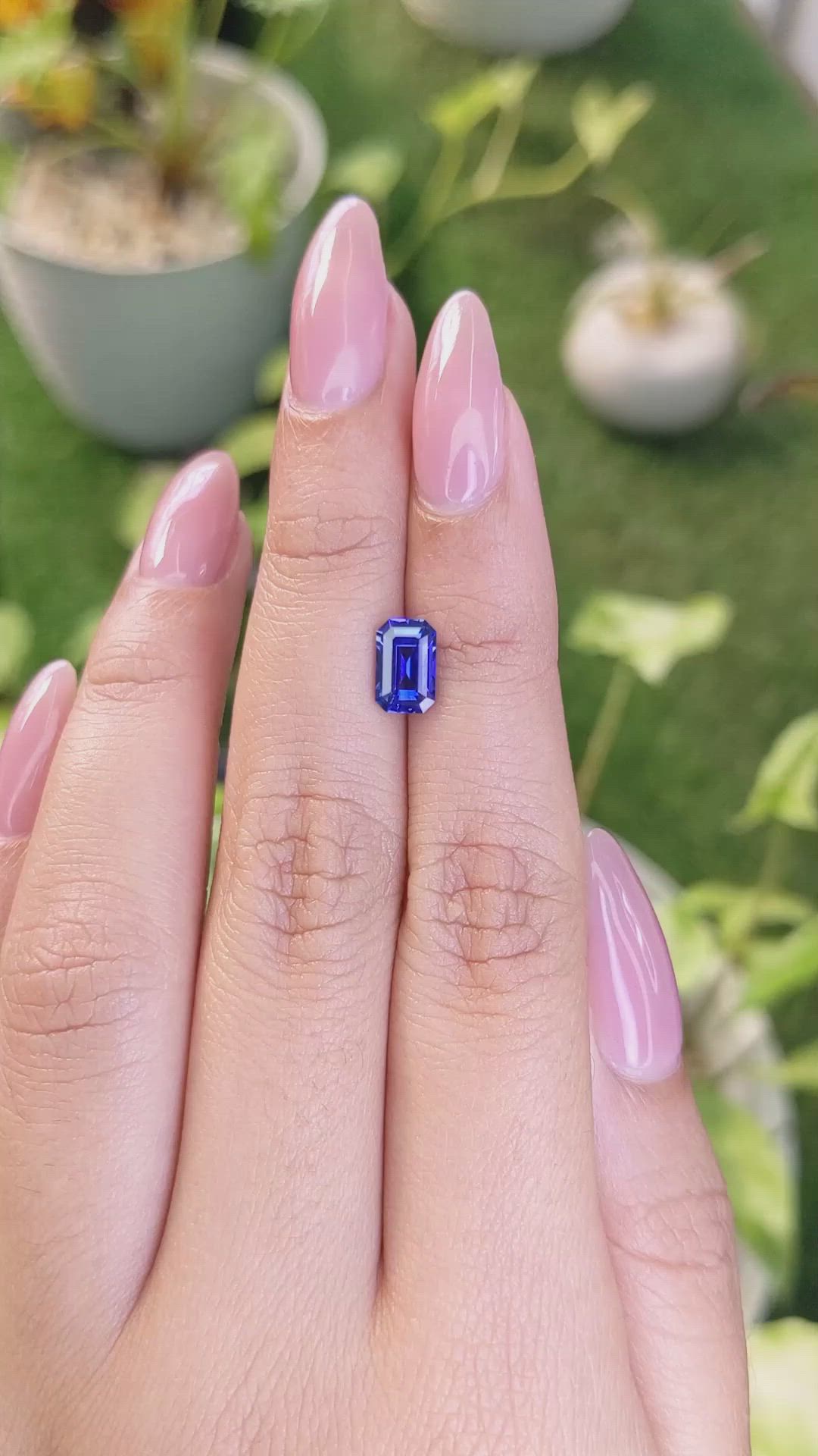 1.51 Ct. Blue Sapphire from Ceylon (Sri Lanka) Size Video