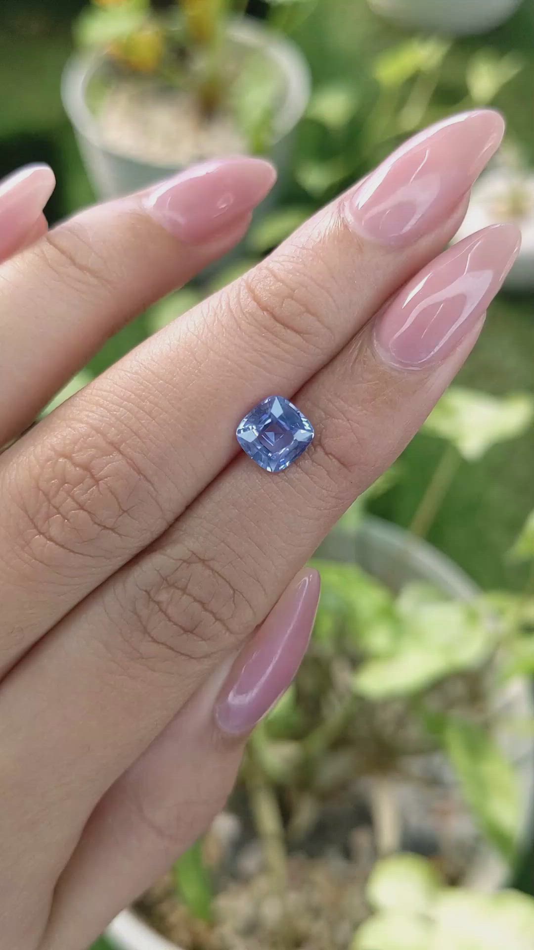 1.78 Ct. Blue Sapphire from Ceylon (Sri Lanka) Size Video