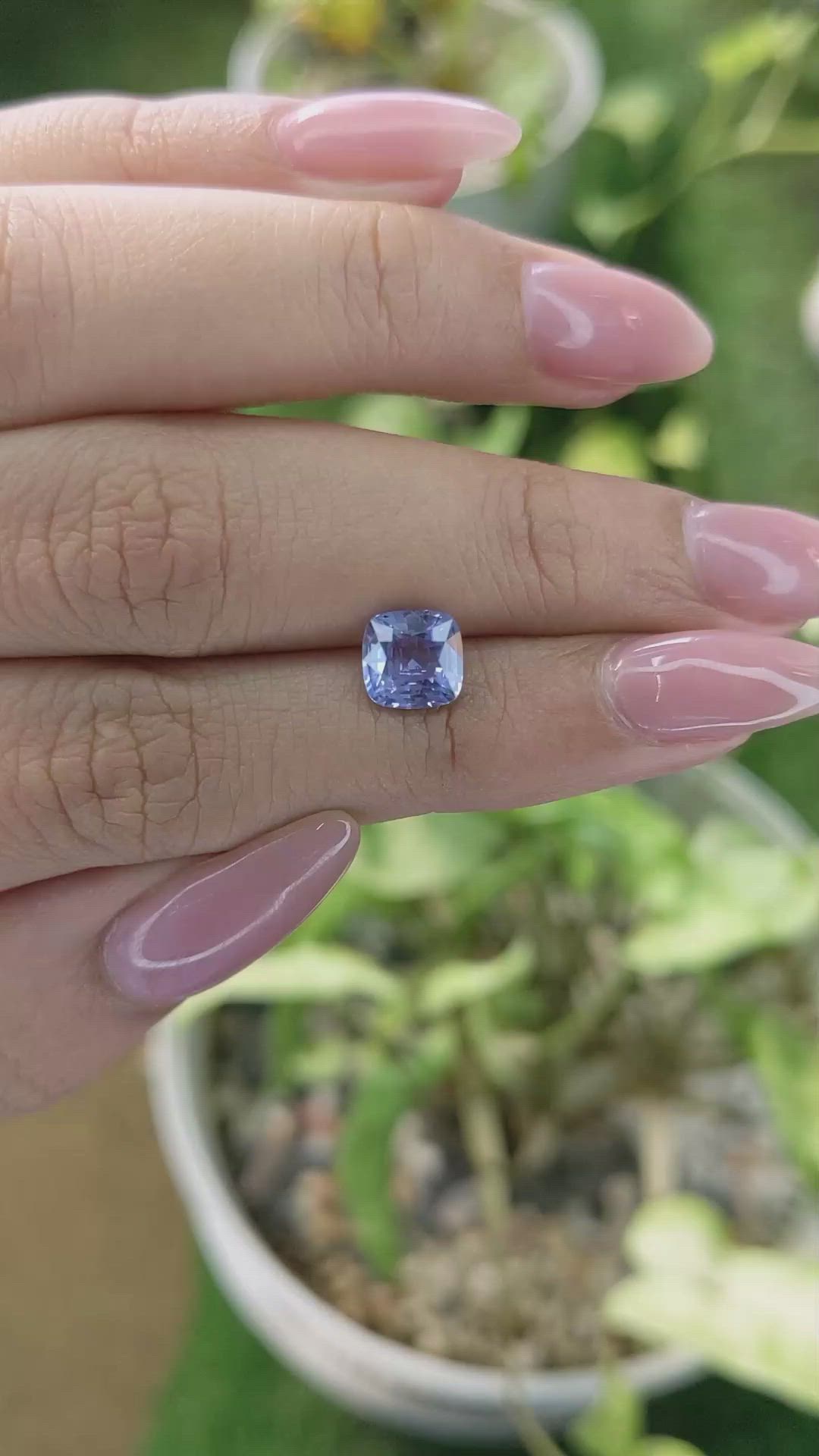 1.78 Ct. Blue Sapphire from Ceylon (Sri Lanka) Size Video
