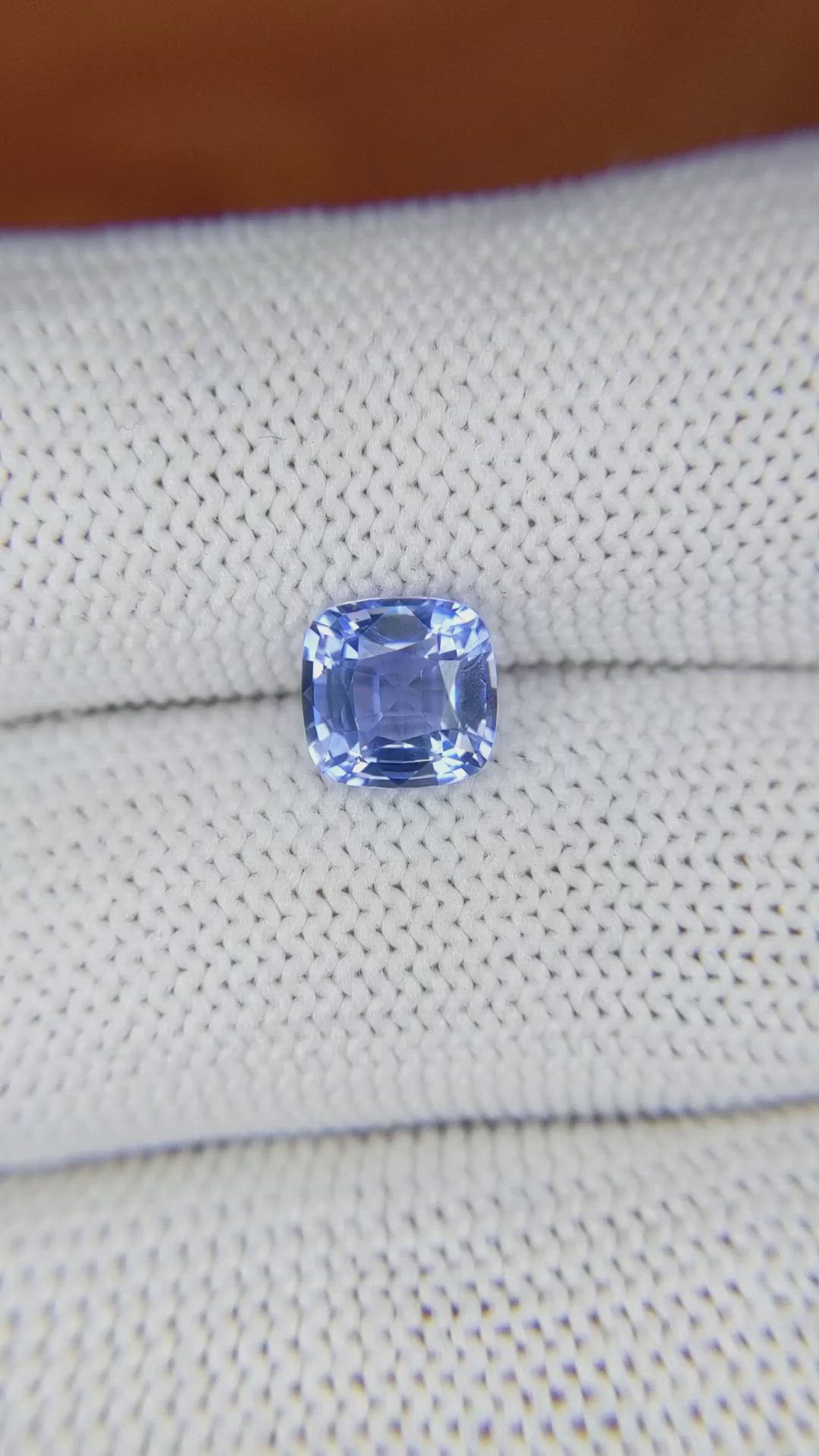 1.78 Ct. Blue Sapphire from Ceylon (Sri Lanka) Size Video