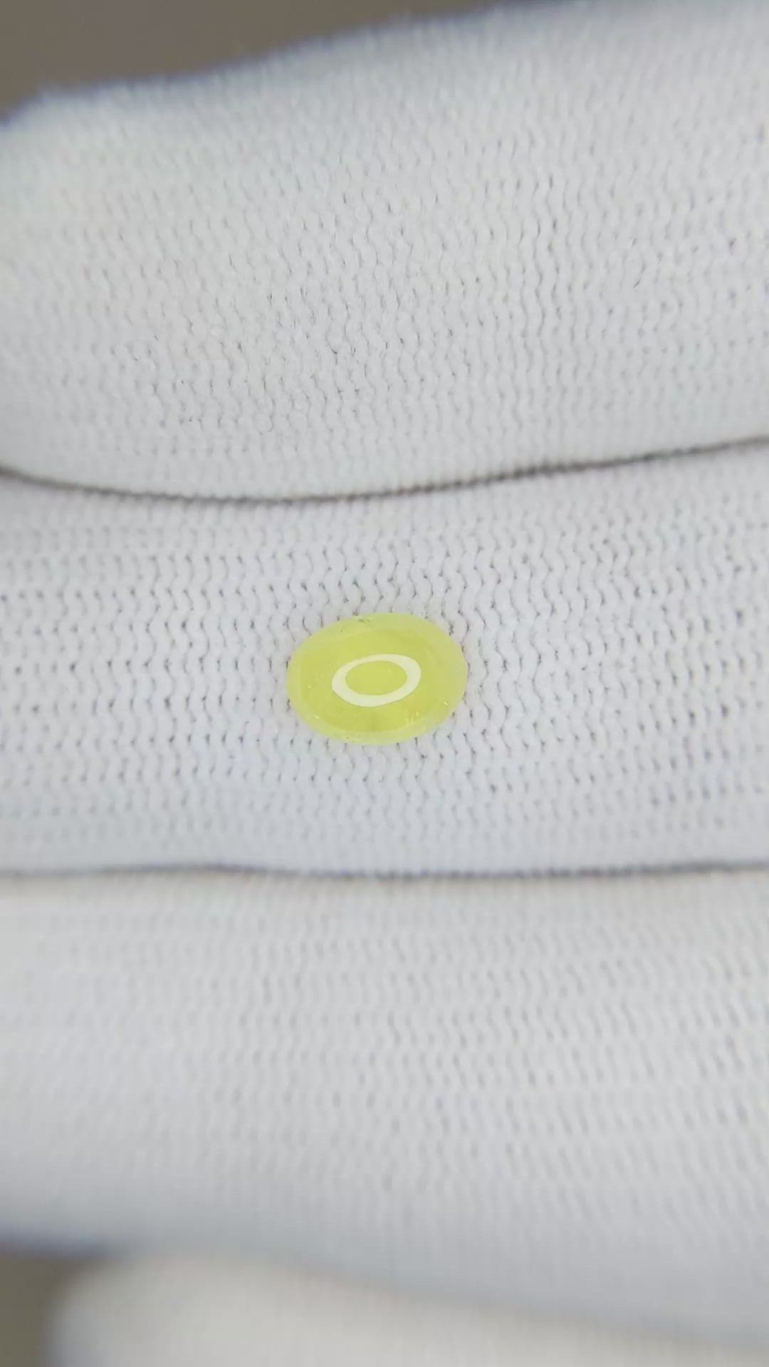 1.12 Ct. Yellow Cabochon Sapphire from Ceylon (Sri Lanka) Size Video