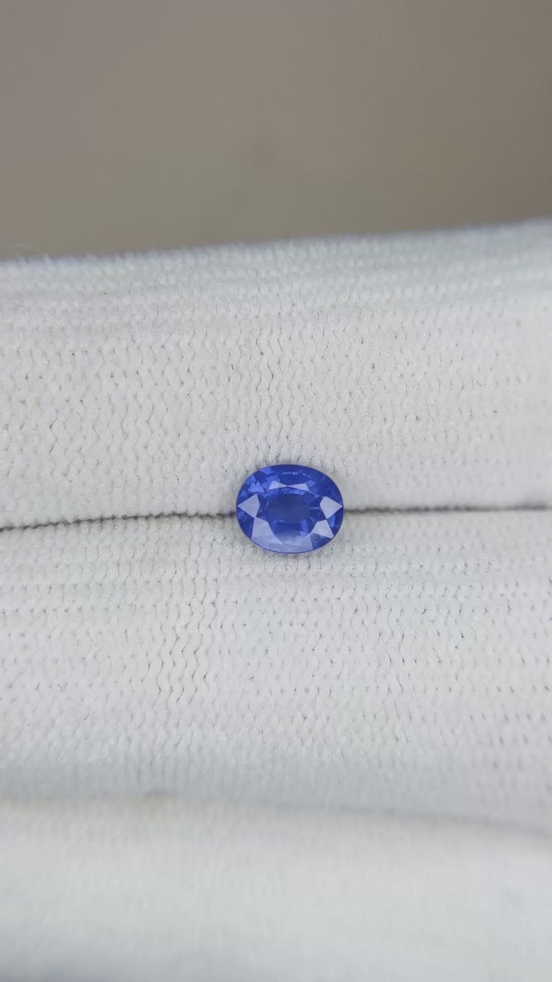 0.62 Ct. Blue Sapphire from Ceylon (Sri Lanka) Size Video