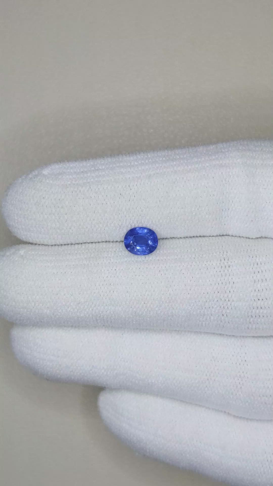 0.62 Ct. Blue Sapphire from Ceylon (Sri Lanka) Size Video
