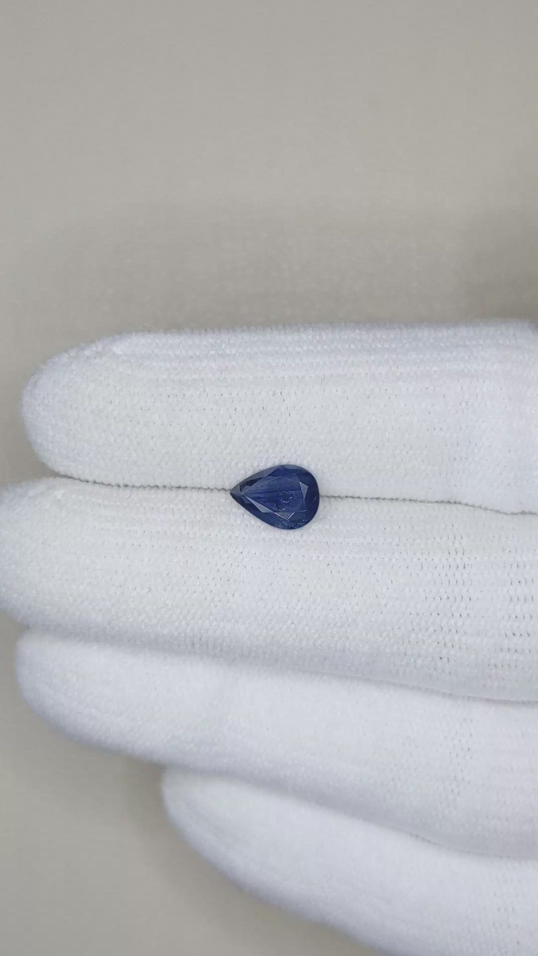 0.84 Ct. Blue Sapphire from Ceylon (Sri Lanka) Size Video