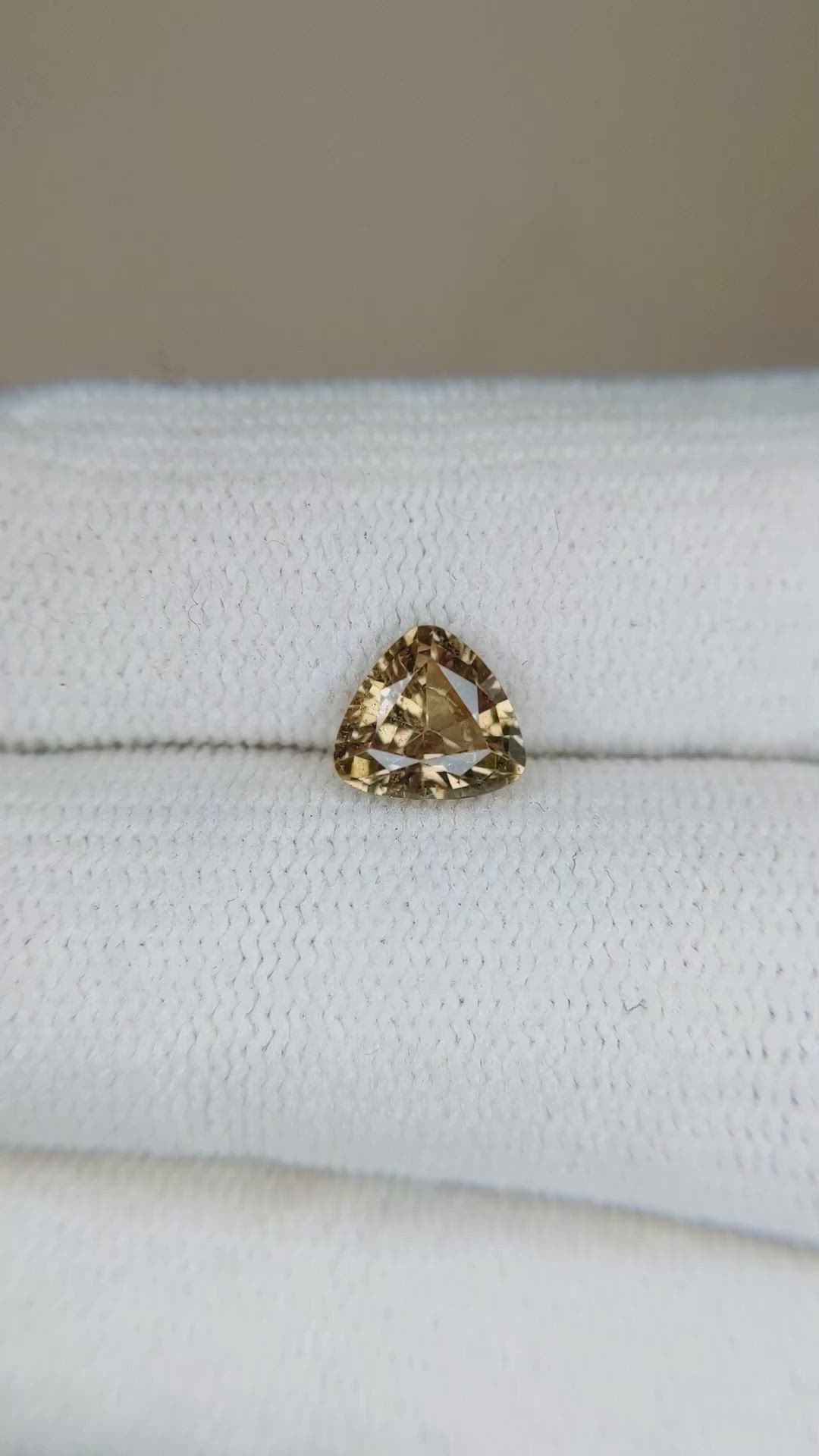 1.17 Ct. Yellowish Brown Sapphire from Madagascar Size Video