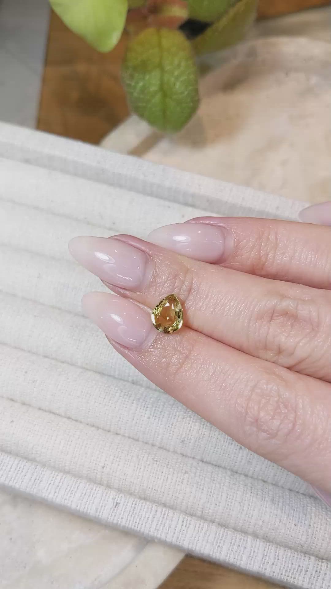 1.88 Ct. Yellowish Brown Sapphire from Thailand Size Video