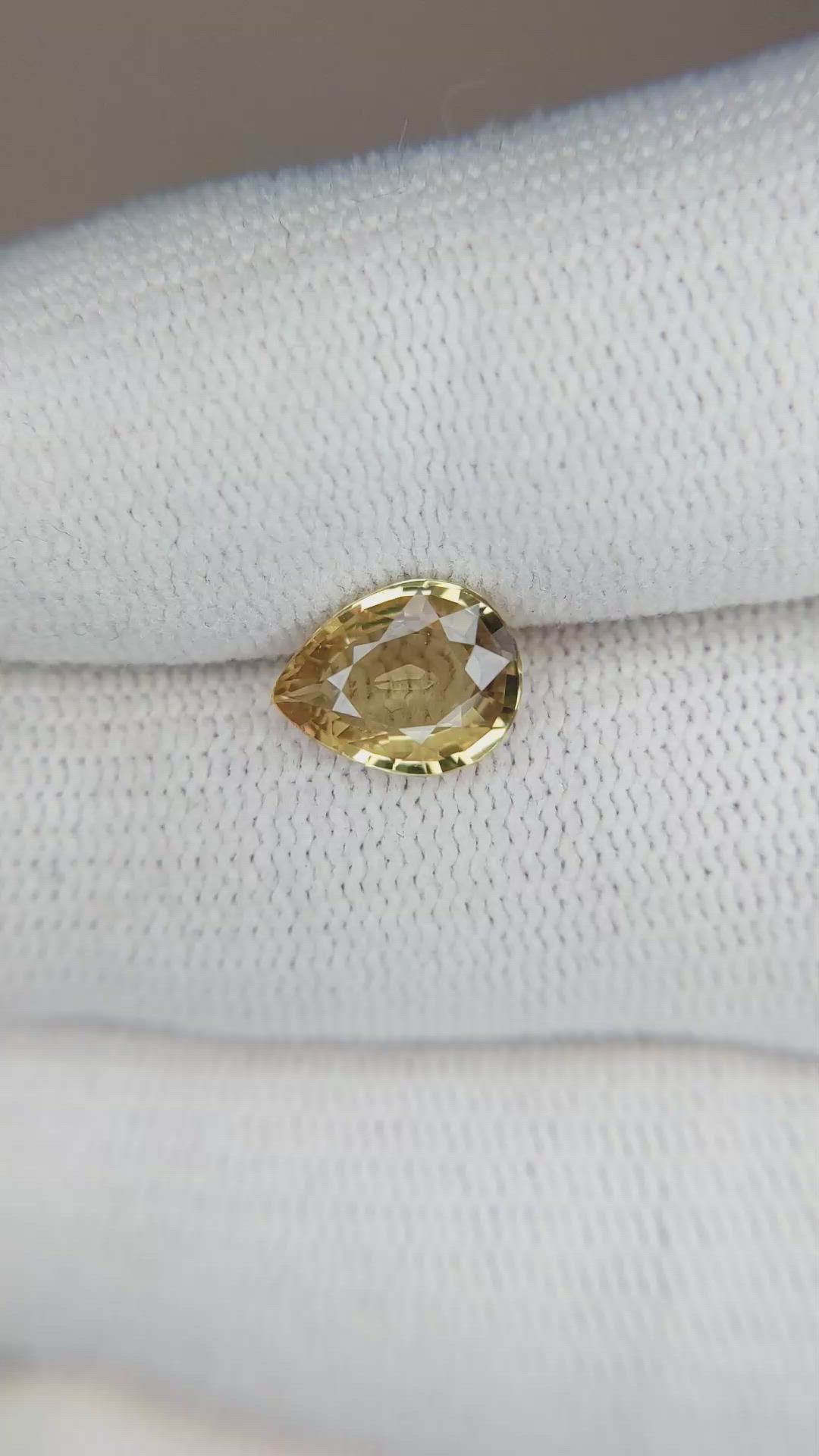 1.88 Ct. Yellowish Brown Sapphire from Thailand Size Video