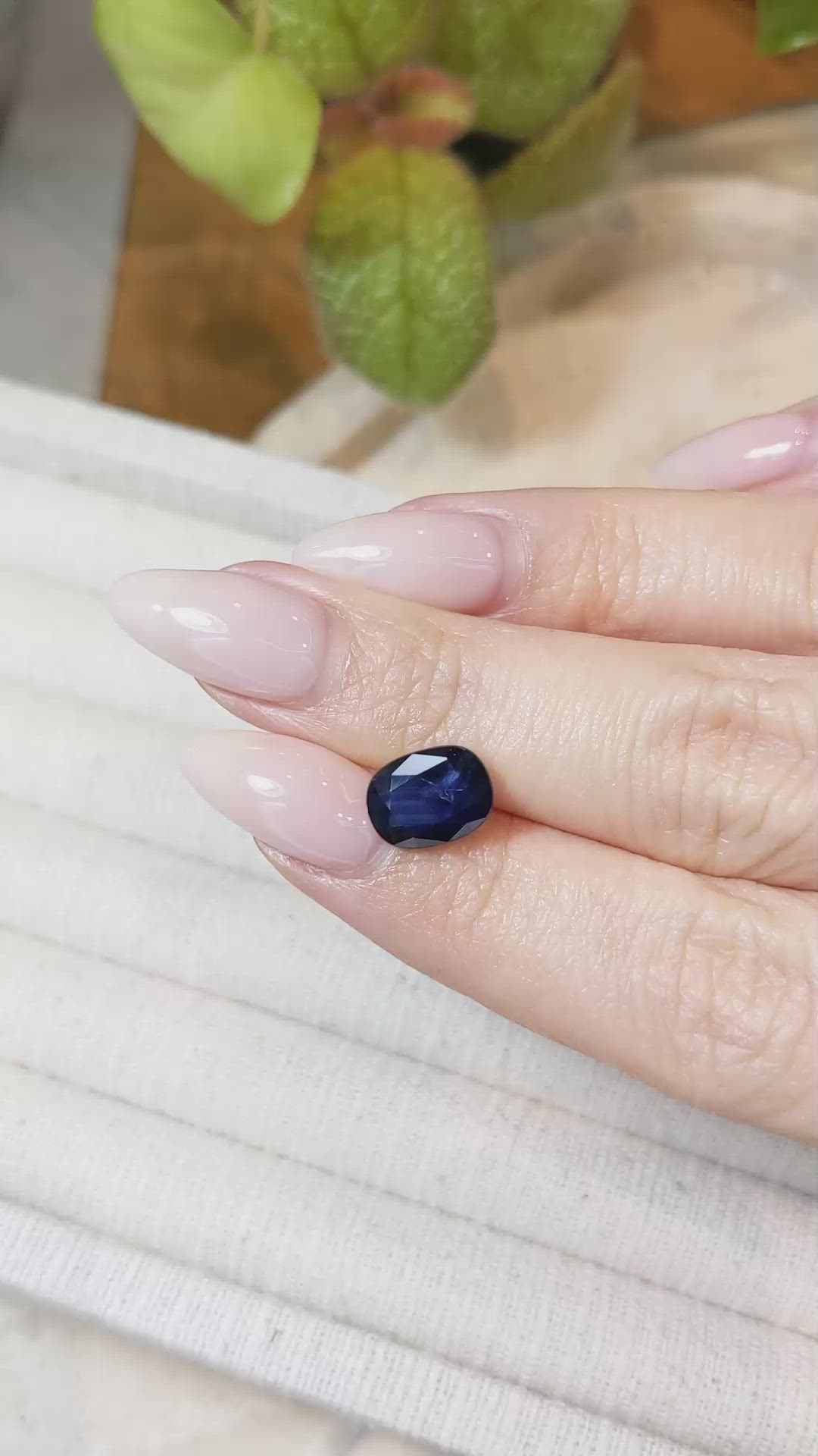 3.08 Ct. Blue Sapphire from Thailand Size Video