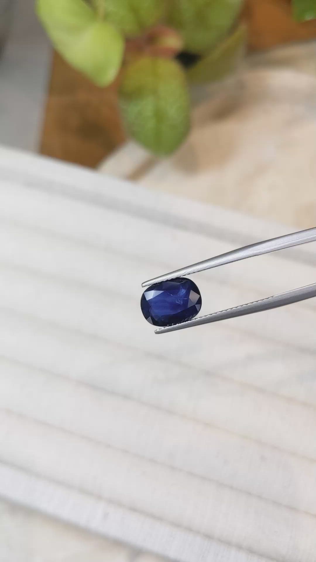 3.08 Ct. Blue Sapphire from Thailand Size Video