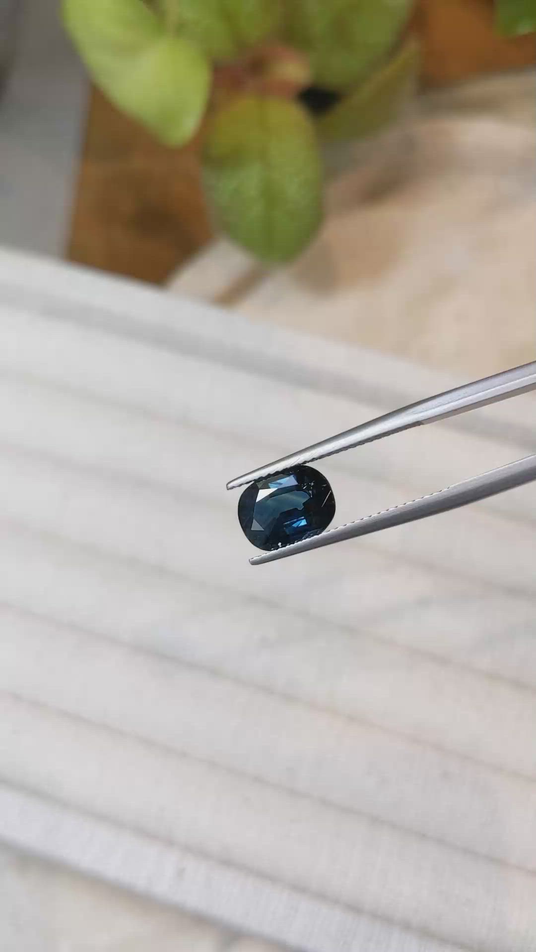 2.76 Ct. Blue Sapphire from Madagascar Size Video