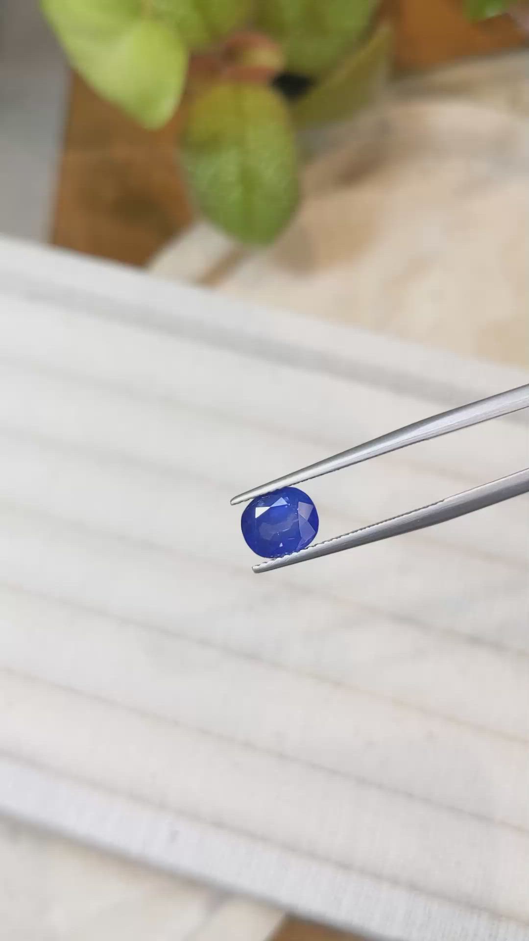 2.40 Ct. Blue Sapphire from Ceylon (Sri Lanka) Size Video