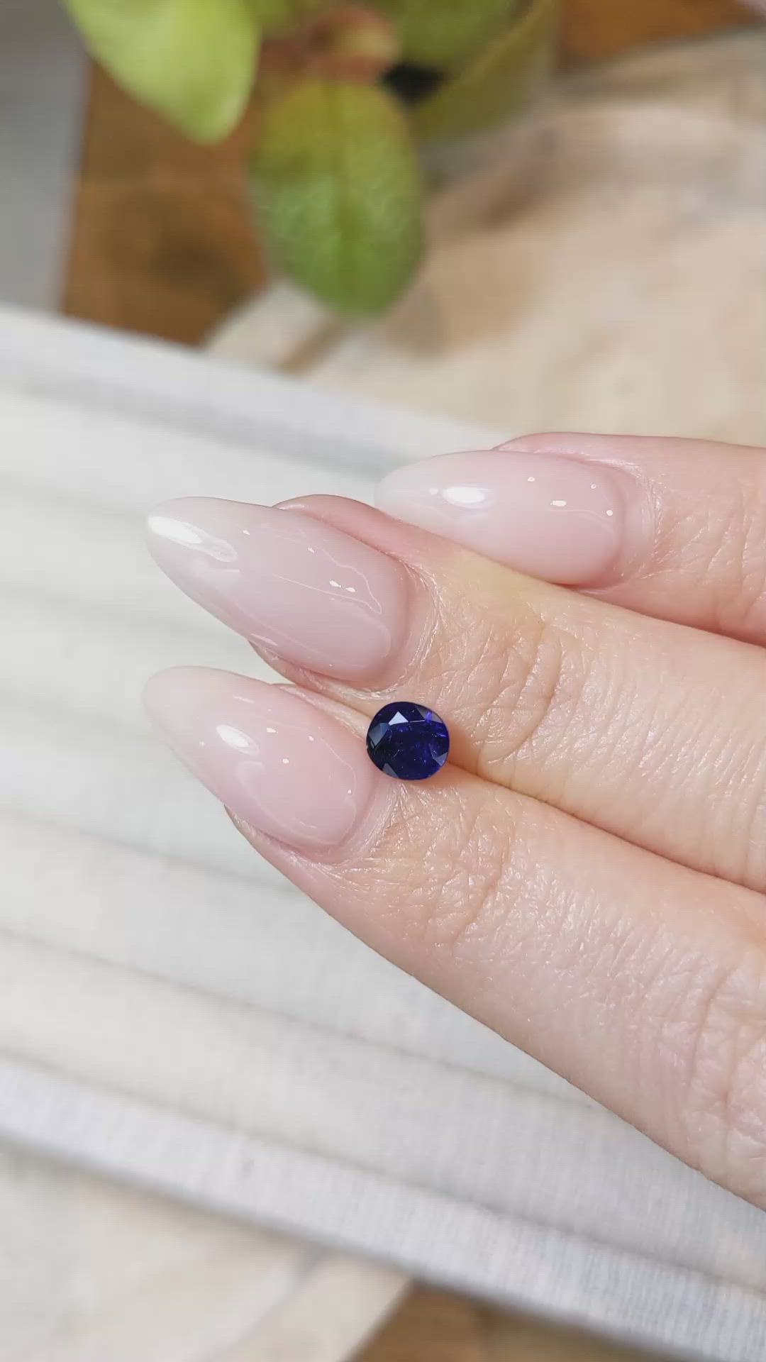 1.31 Ct. Blue Sapphire from Madagascar Size Video