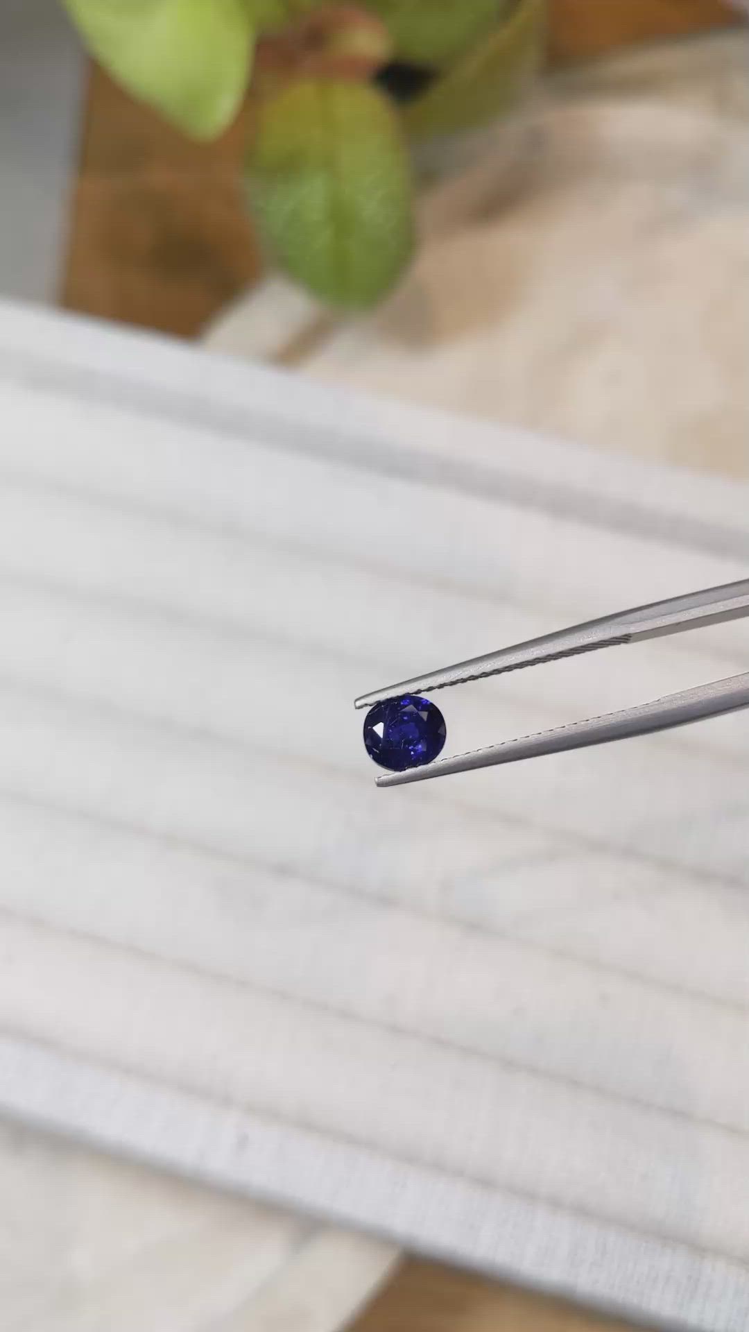 1.31 Ct. Blue Sapphire from Madagascar Size Video
