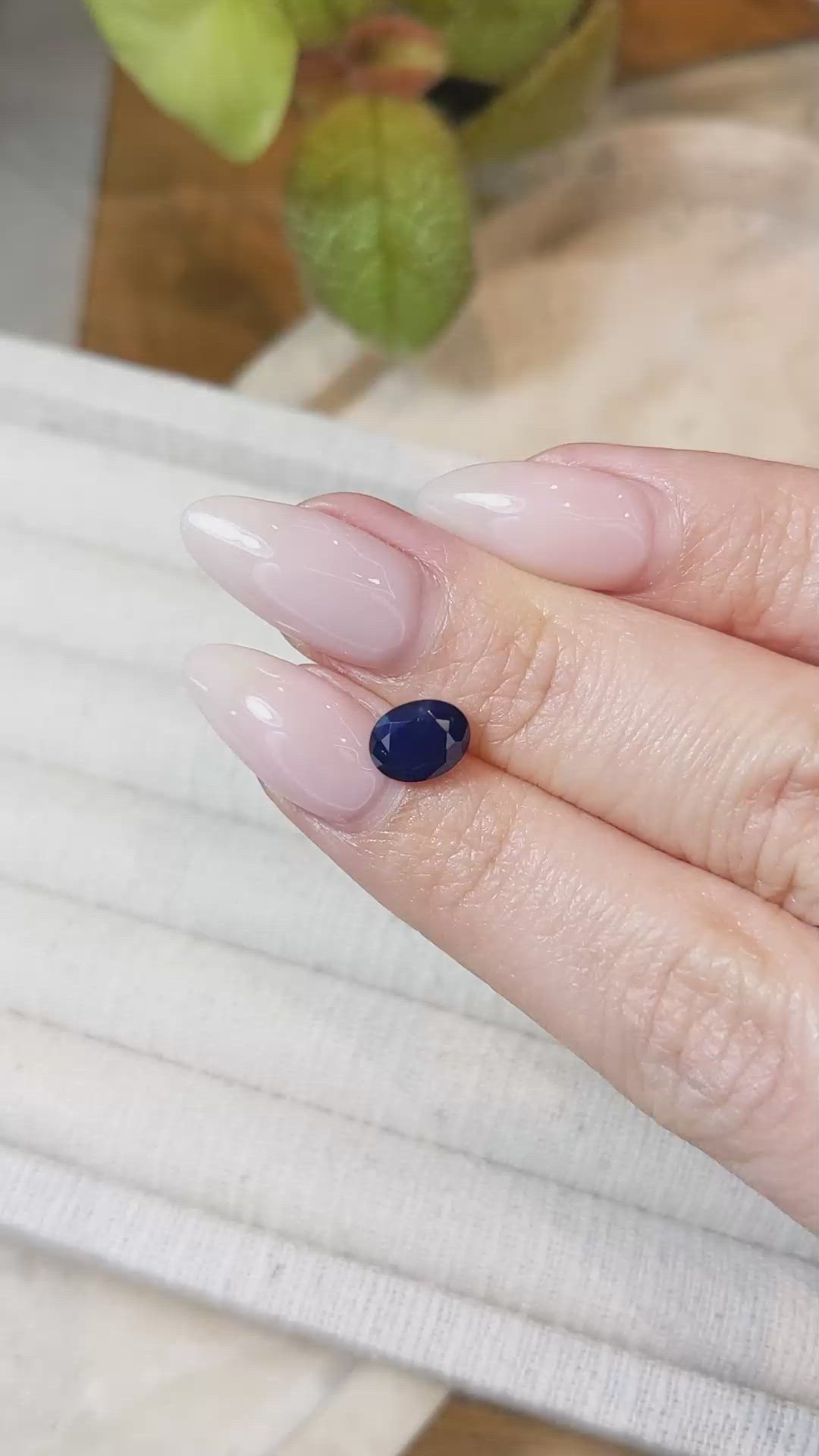 1.87 Ct. Blue Sapphire from Thailand Size Video