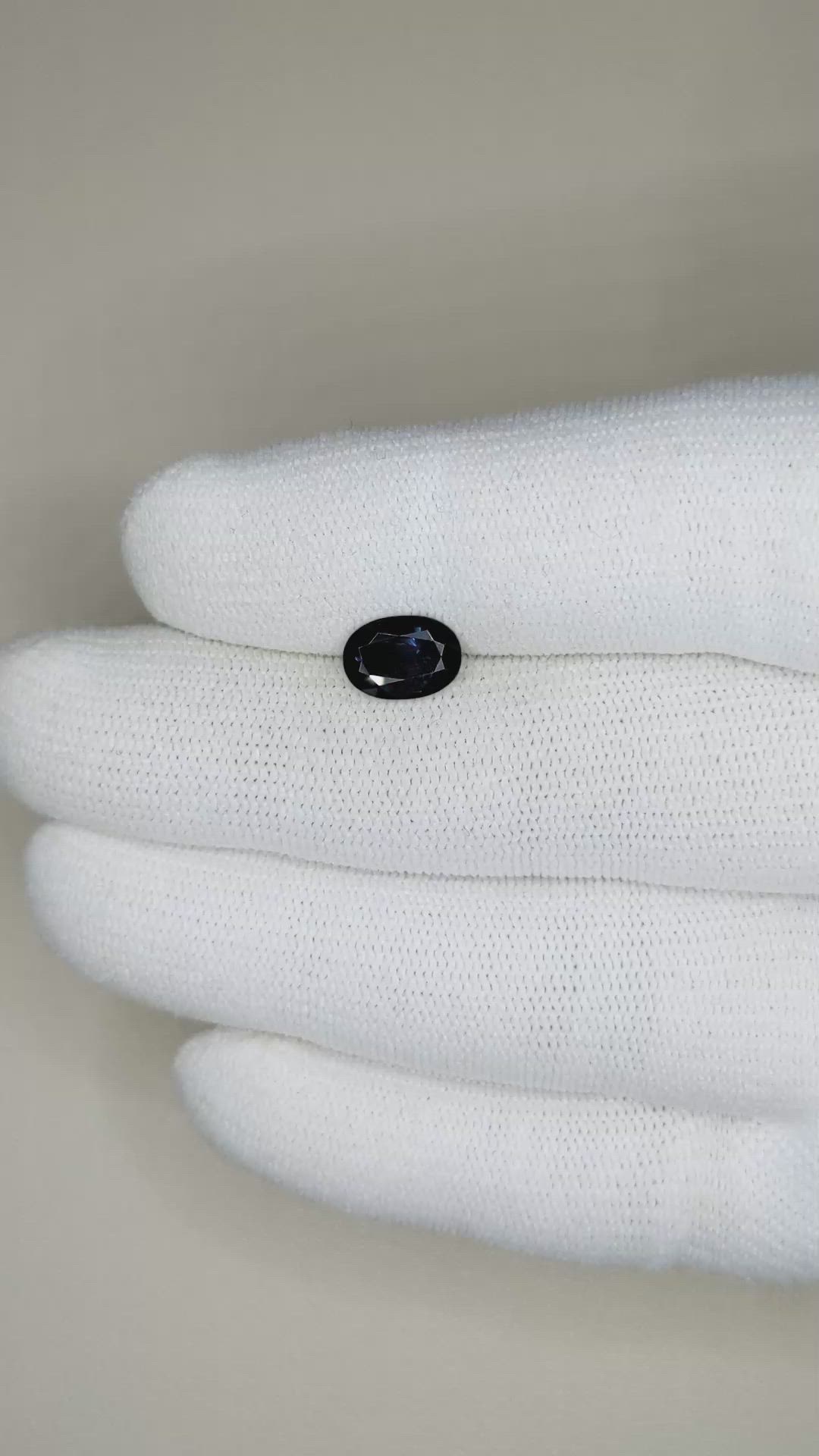 1.47 Ct. Blue Sapphire from Madagascar Size Video