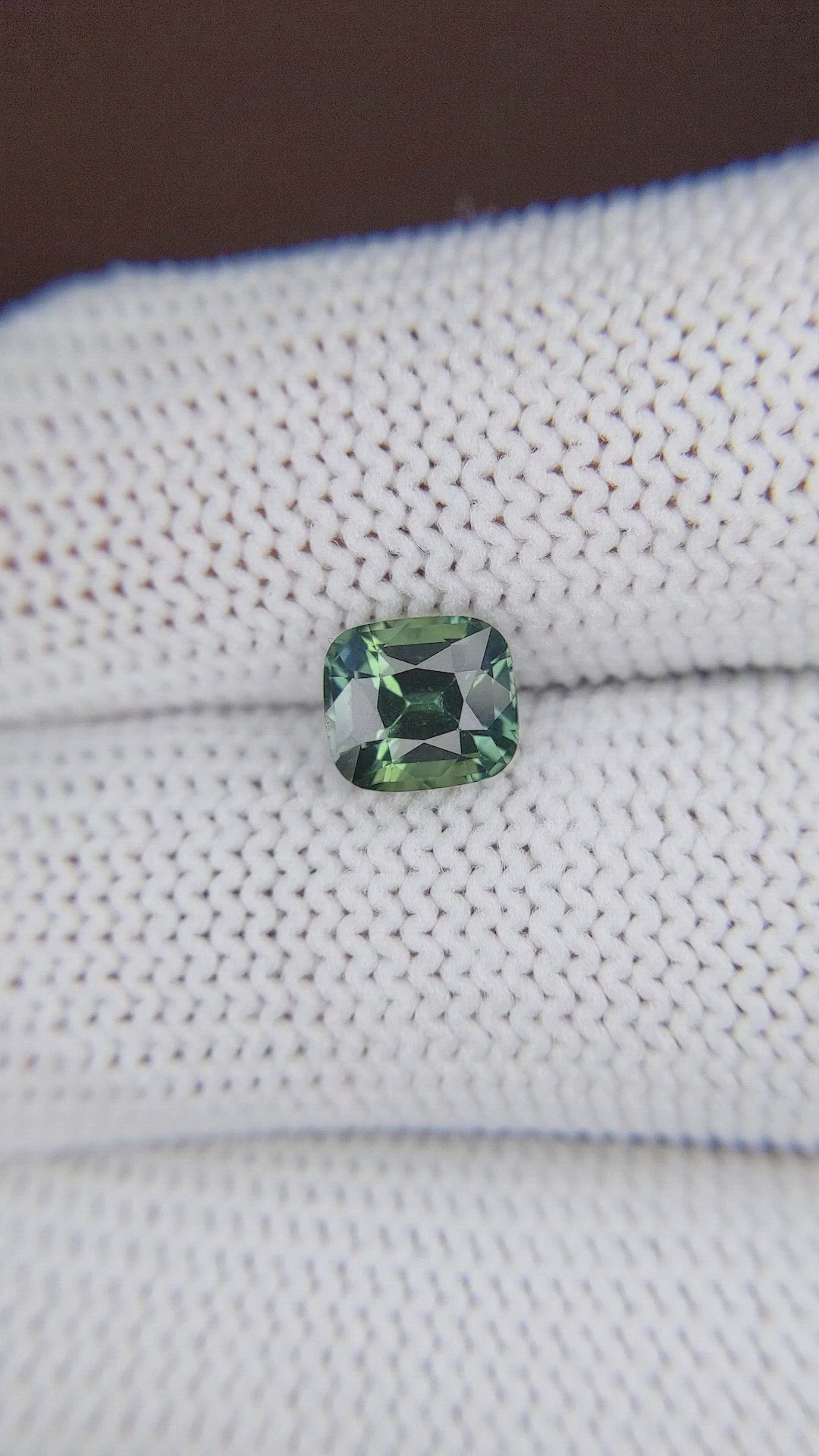 1.74 Ct. Bluish Green Sapphire from Ceylon (Sri Lanka) Size Video