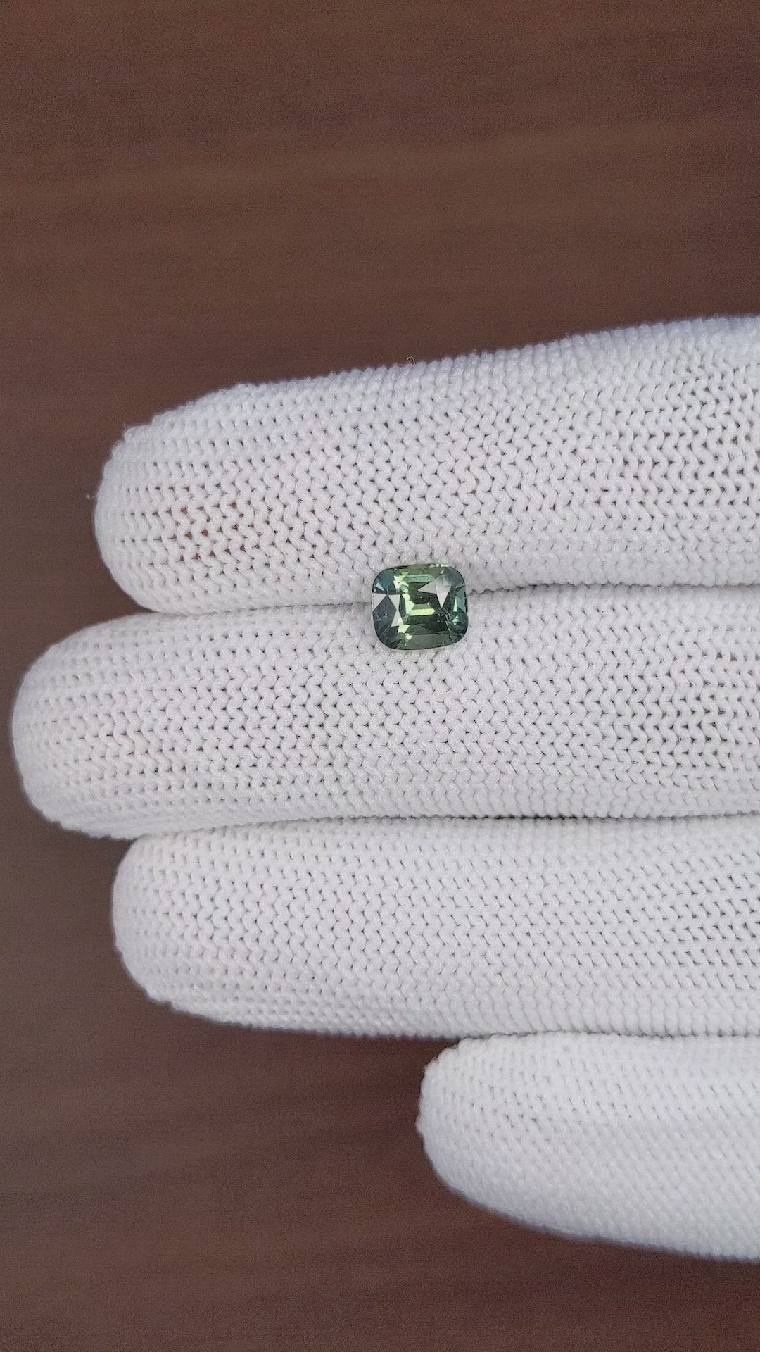 1.74 Ct. Bluish Green Sapphire from Ceylon (Sri Lanka) Size Video