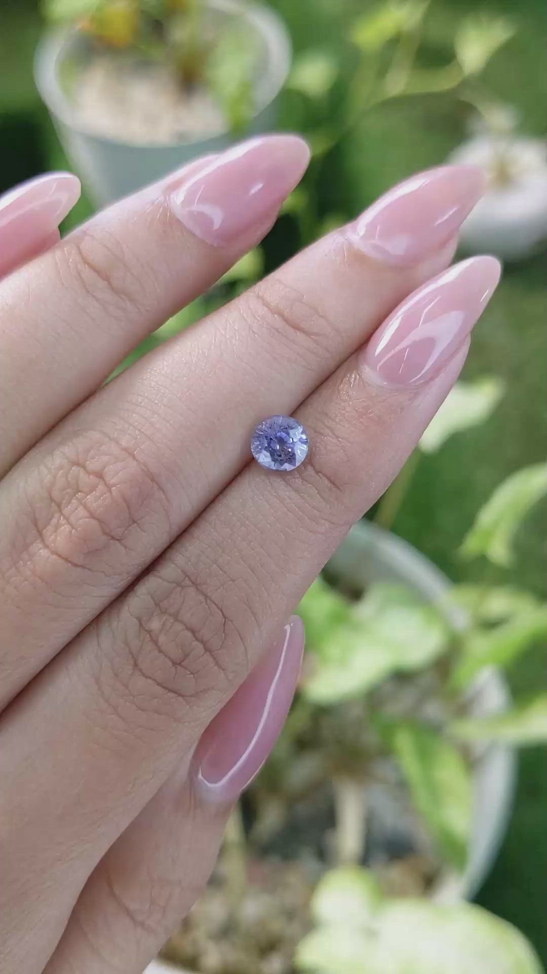 1.18 Ct. Blue Sapphire from Ceylon (Sri Lanka) Size Video